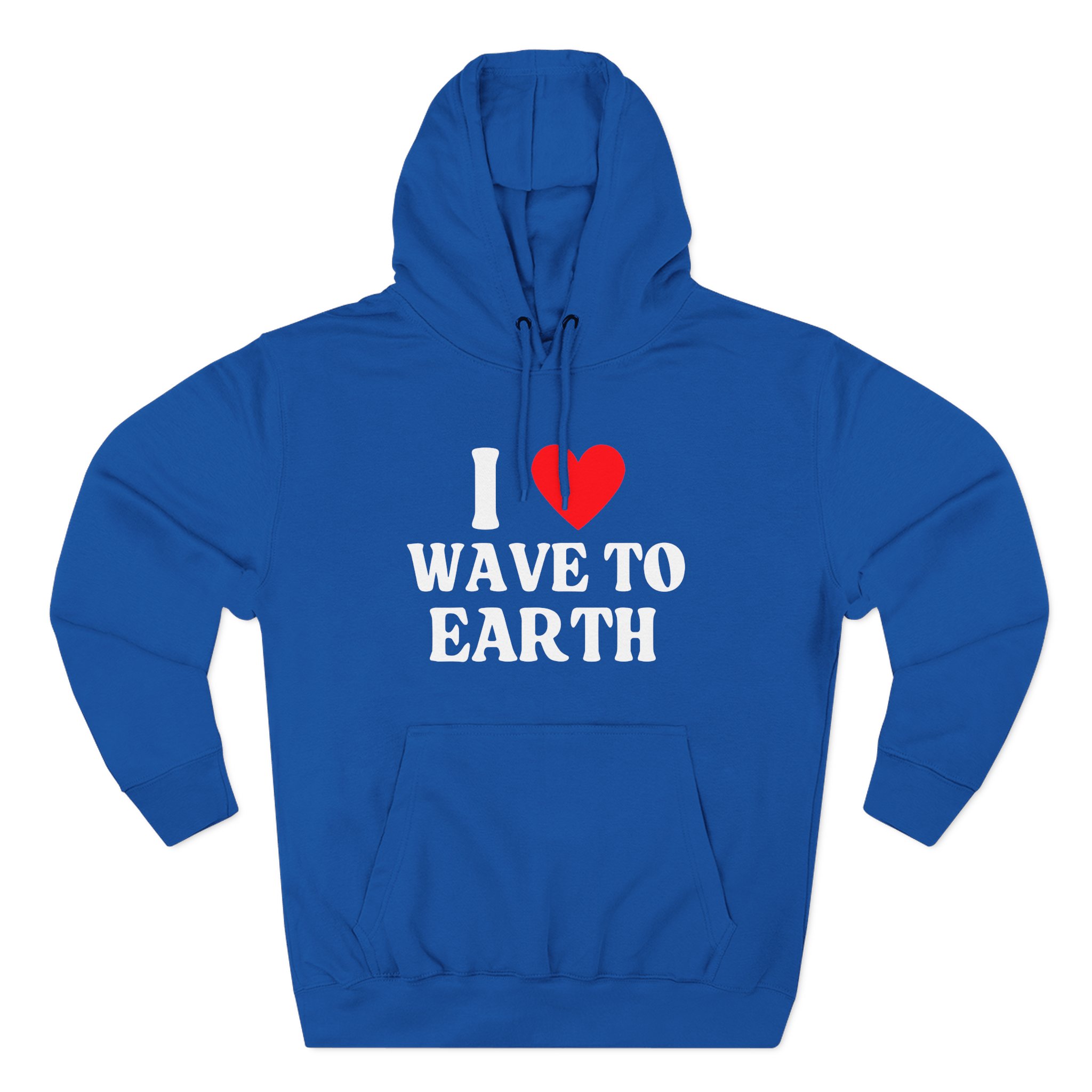 I Love Wave to Earth Three-Panel Fleece Hoodie