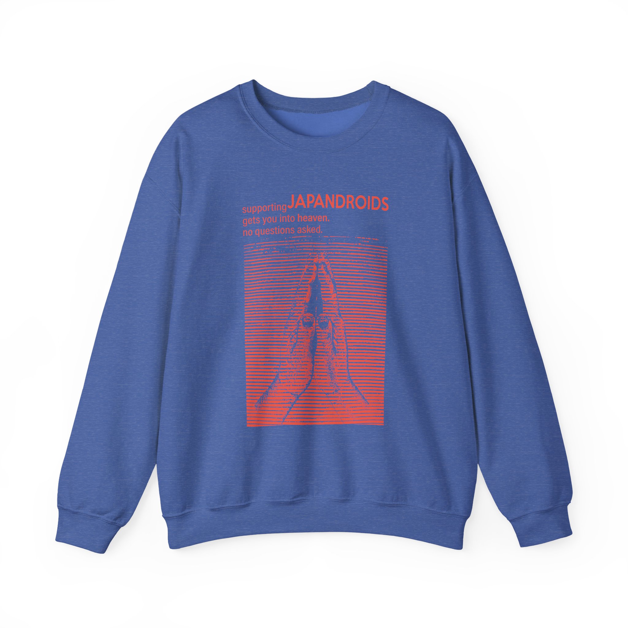 Supporting Japandroids Gets You Into Heaven No Questions Asked Unisex Heavy Blendâ„¢ Crewneck Sweatshirt