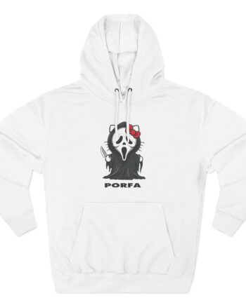 Porfa Scream Halloween Three-Panel Fleece Hoodie