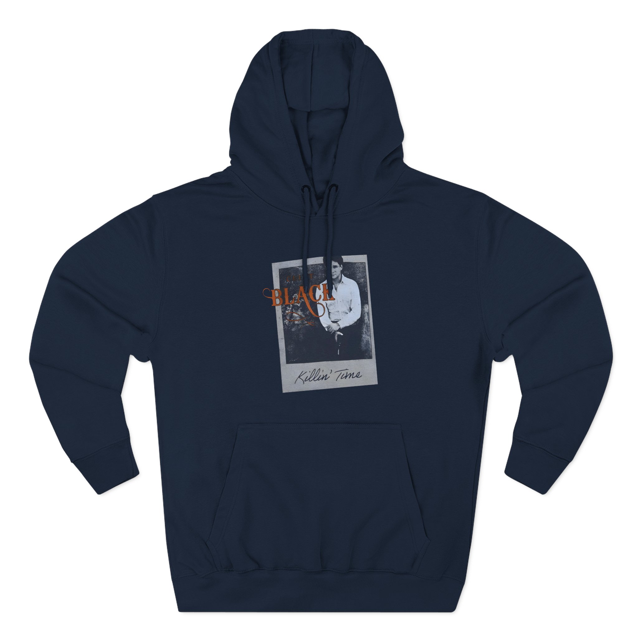 Clint Black Polaroid Photo Three-Panel Fleece Hoodie