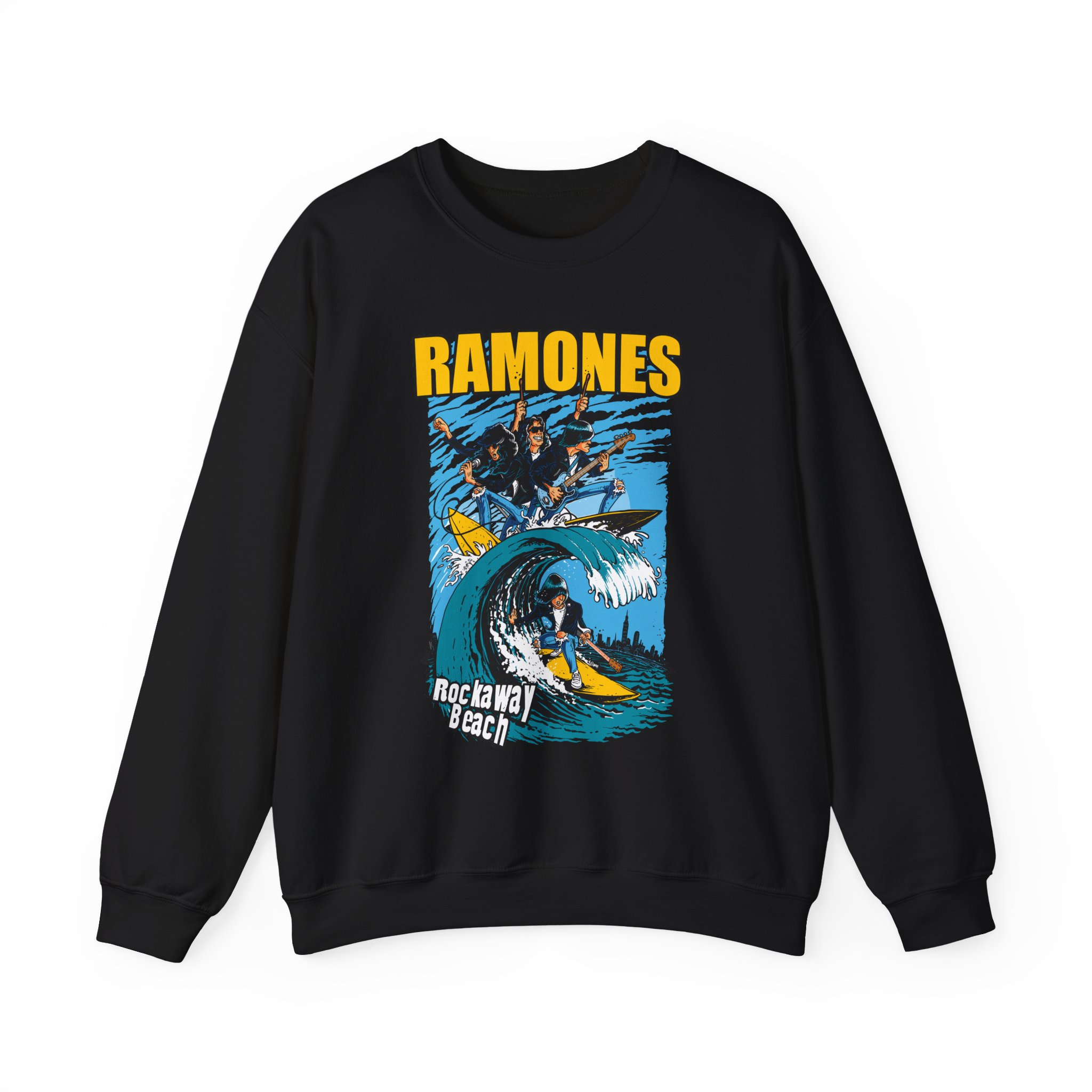 Ramones Rockaway Beach Unisex Heavy Blendâ„¢ Crewneck Sweatshirt