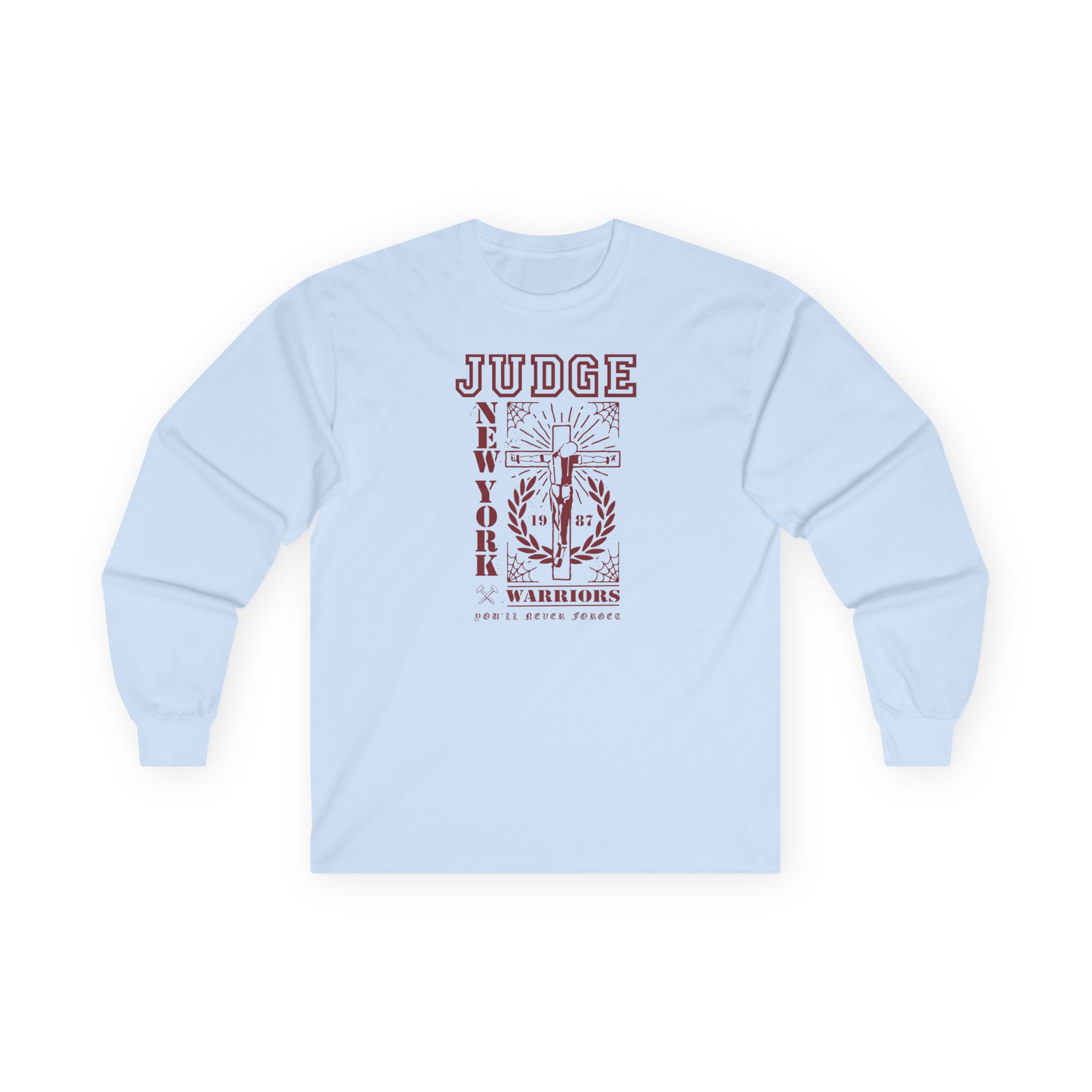 Judge Crucified Mustard Unisex Ultra Cotton Long Sleeve Tee