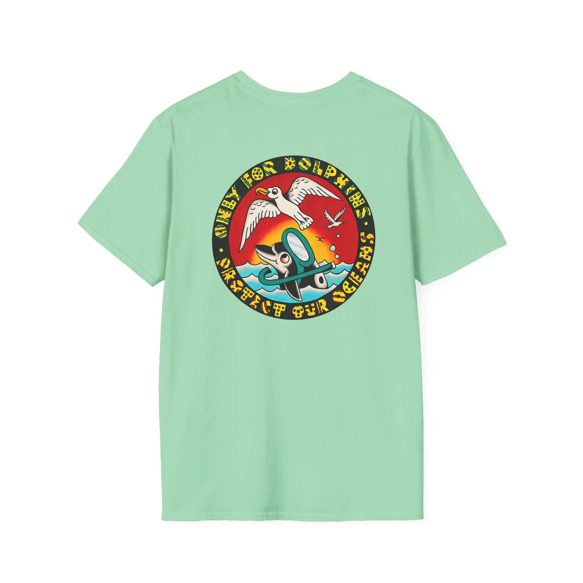 Action Bronson Only for Dolphins Unisex Softstyle T-Shirt