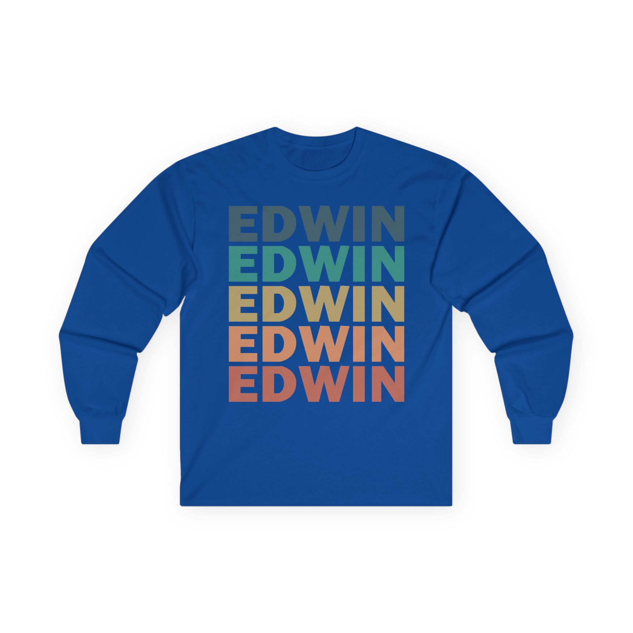 Edwin Rosen Retro Unisex Ultra Cotton Long Sleeve Tee