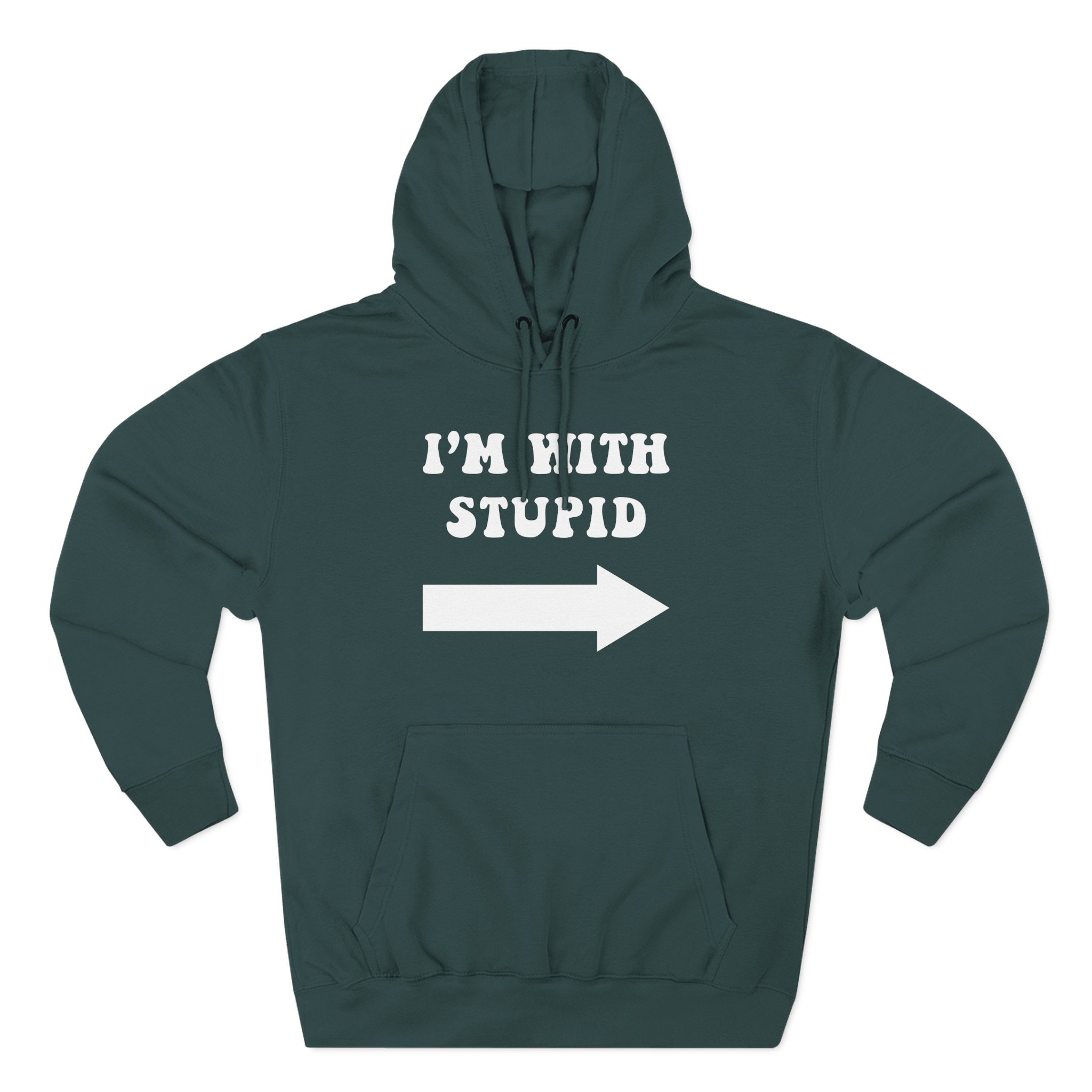 Jimmy Kimmel I'm With Stupid Three-Panel Fleece Hoodie