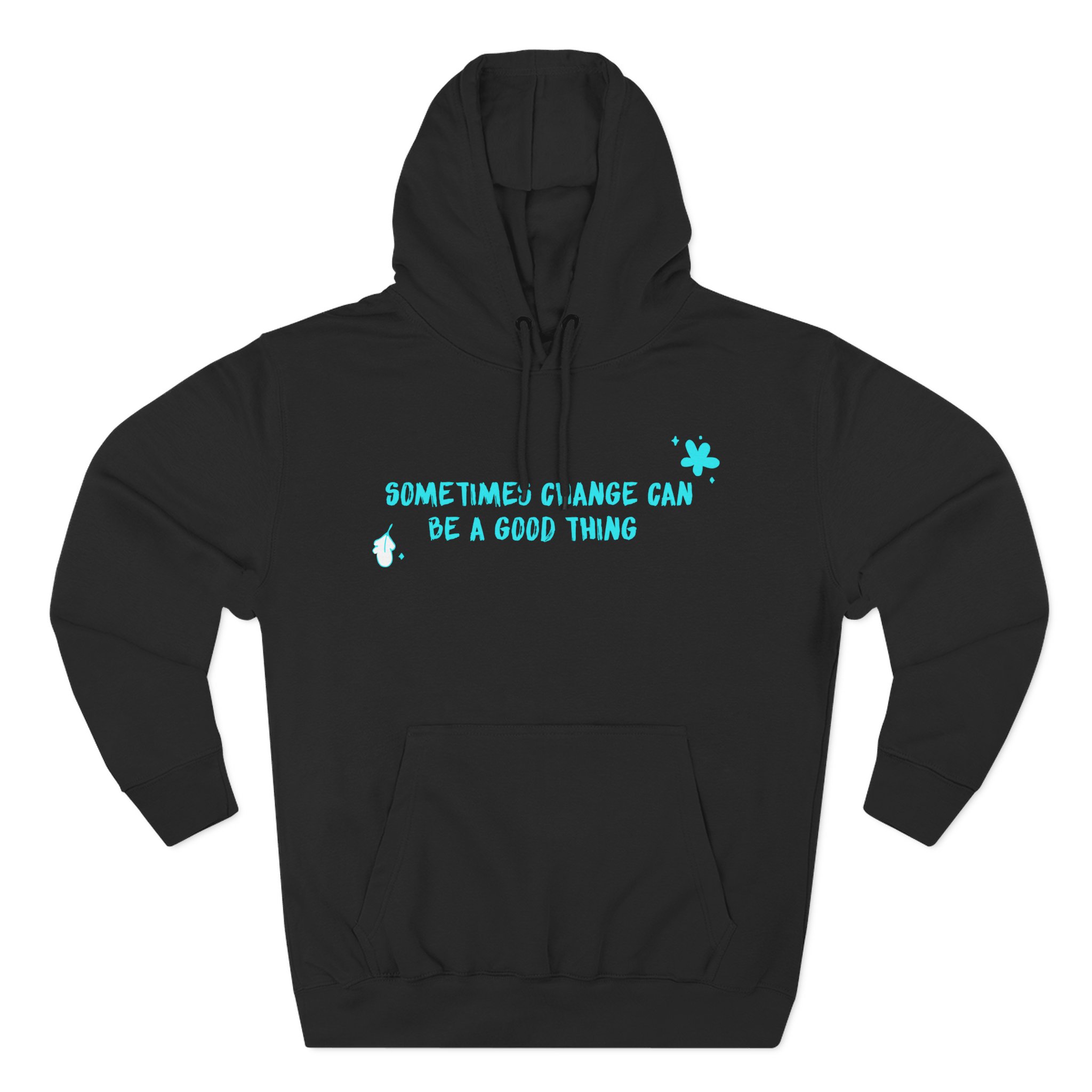 Heartstopper Sometimes Change Can Be a Good Thing Three-Panel Fleece Hoodie