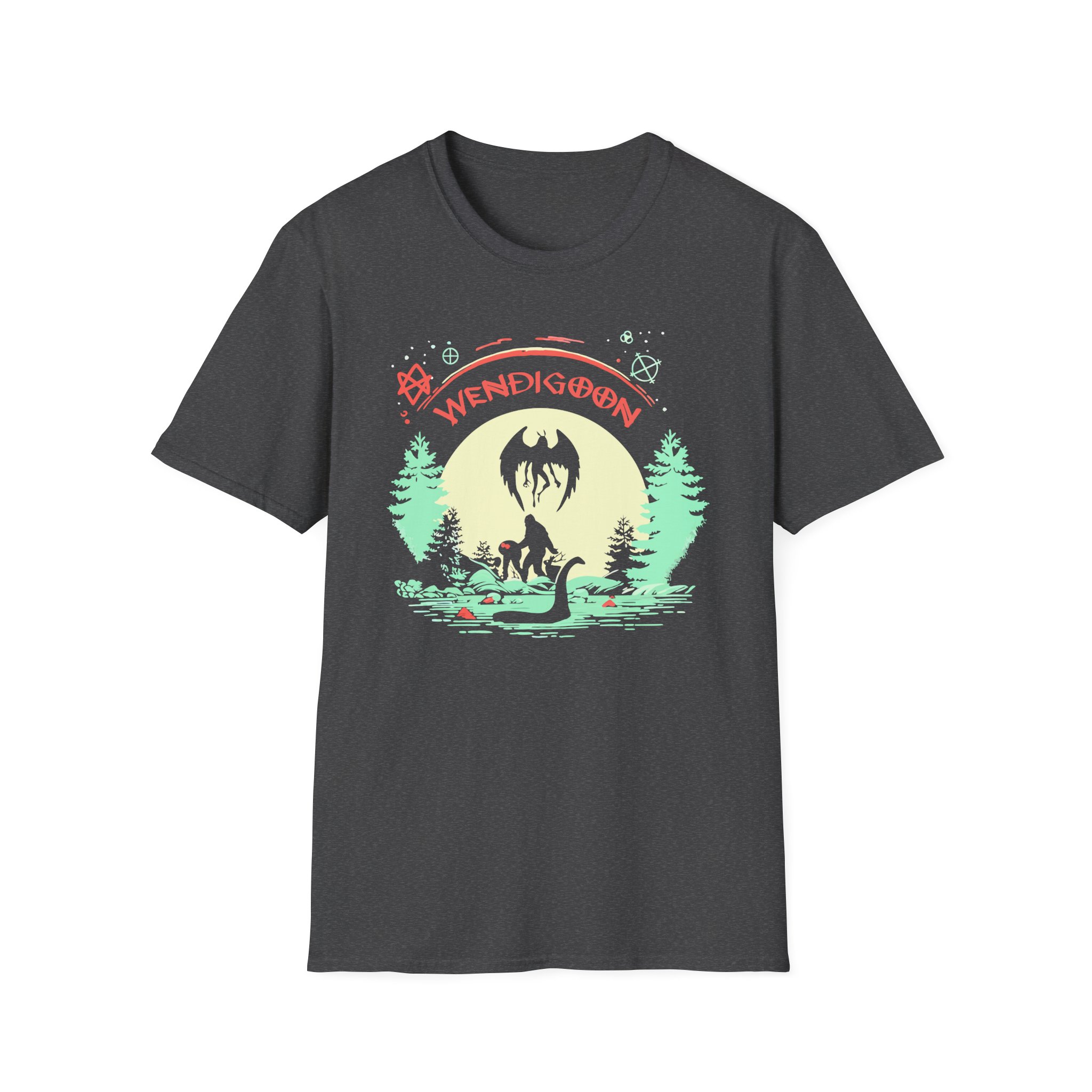 Wendigoon Cryptids on Tour Unisex Softstyle T-Shirt