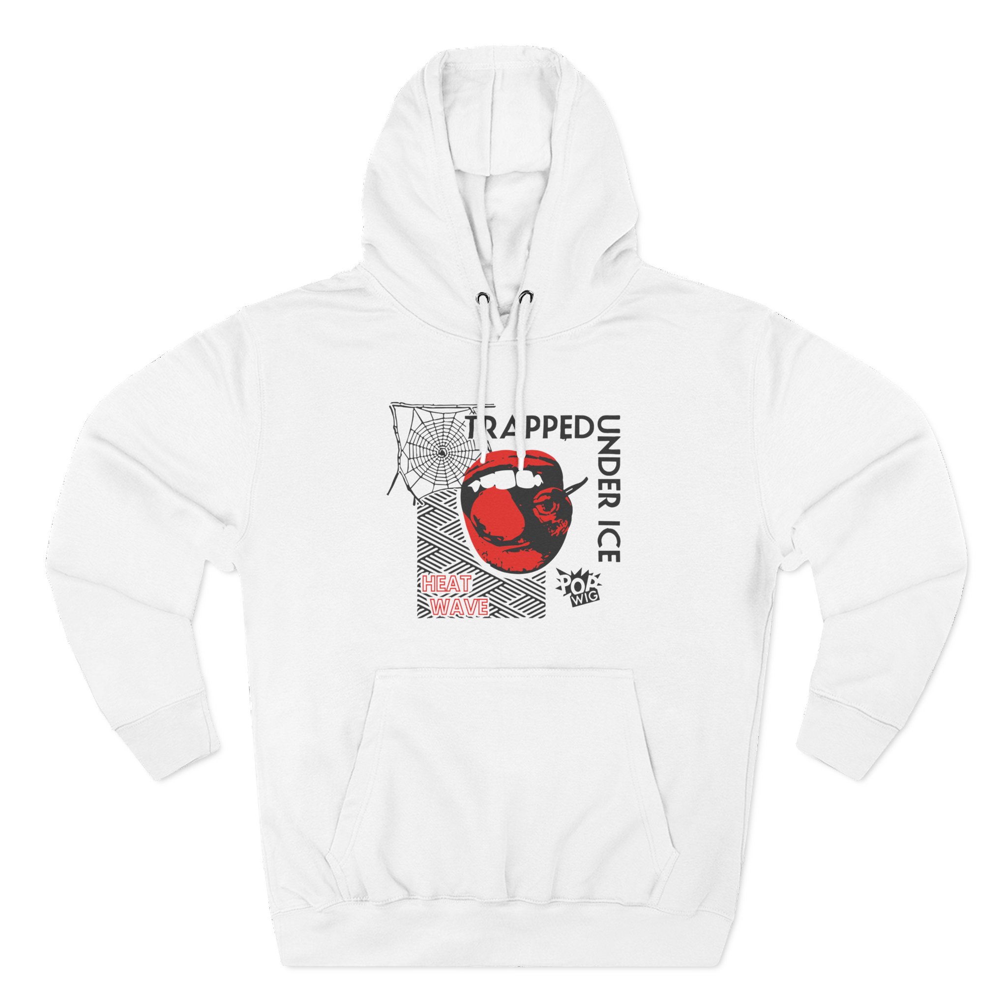Trapped Under Ice Cherry Lips Three-Panel Fleece Hoodie
