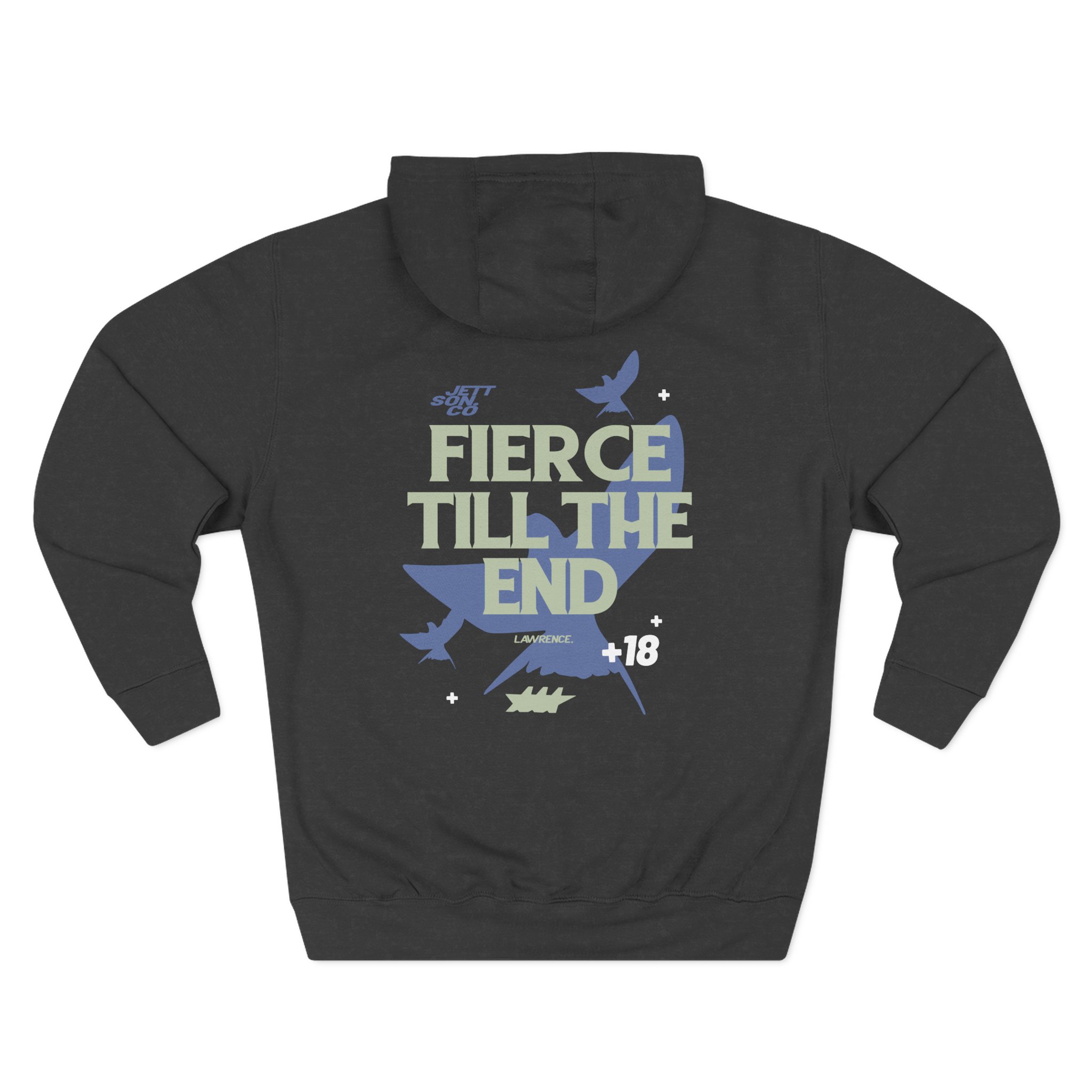 Jett Lawrenc Fierce Till the End Three-Panel Fleece Hoodie