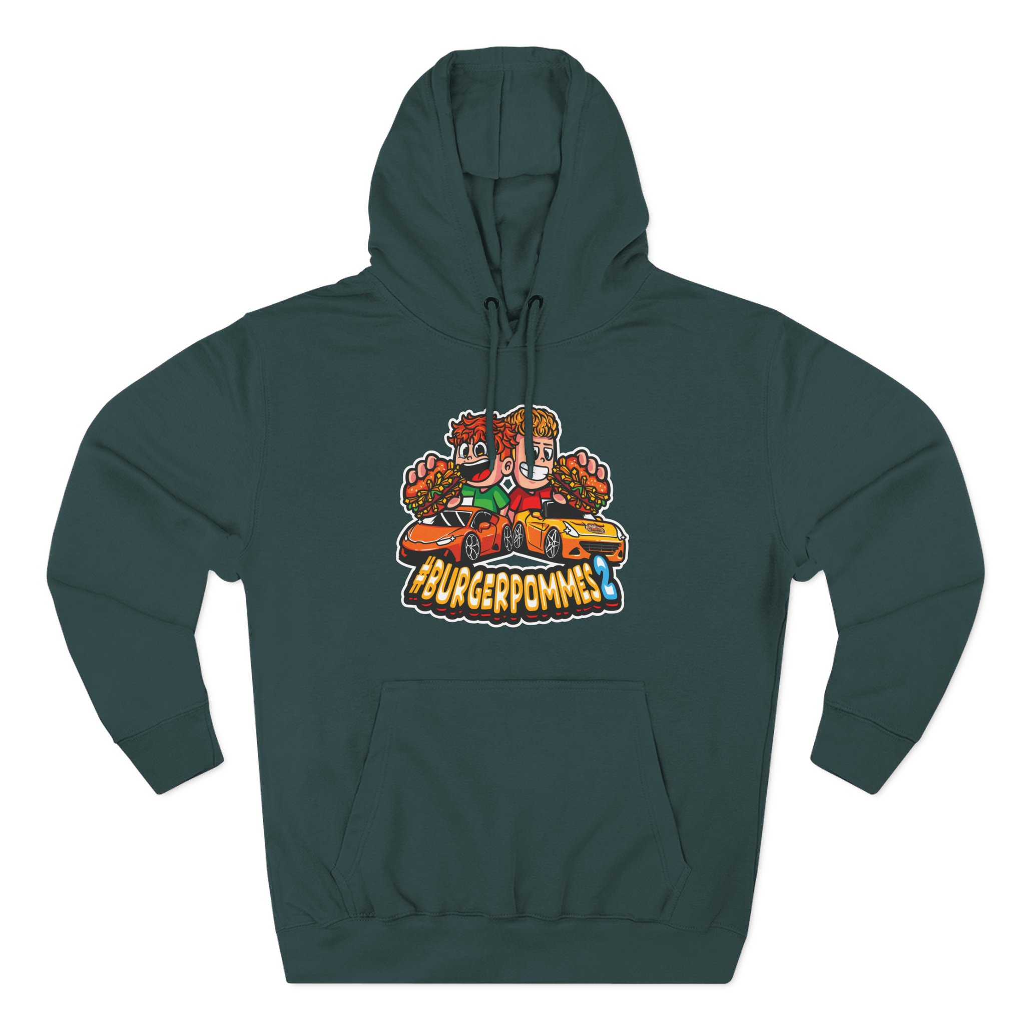 Burger Pommes Three-Panel Fleece Hoodie