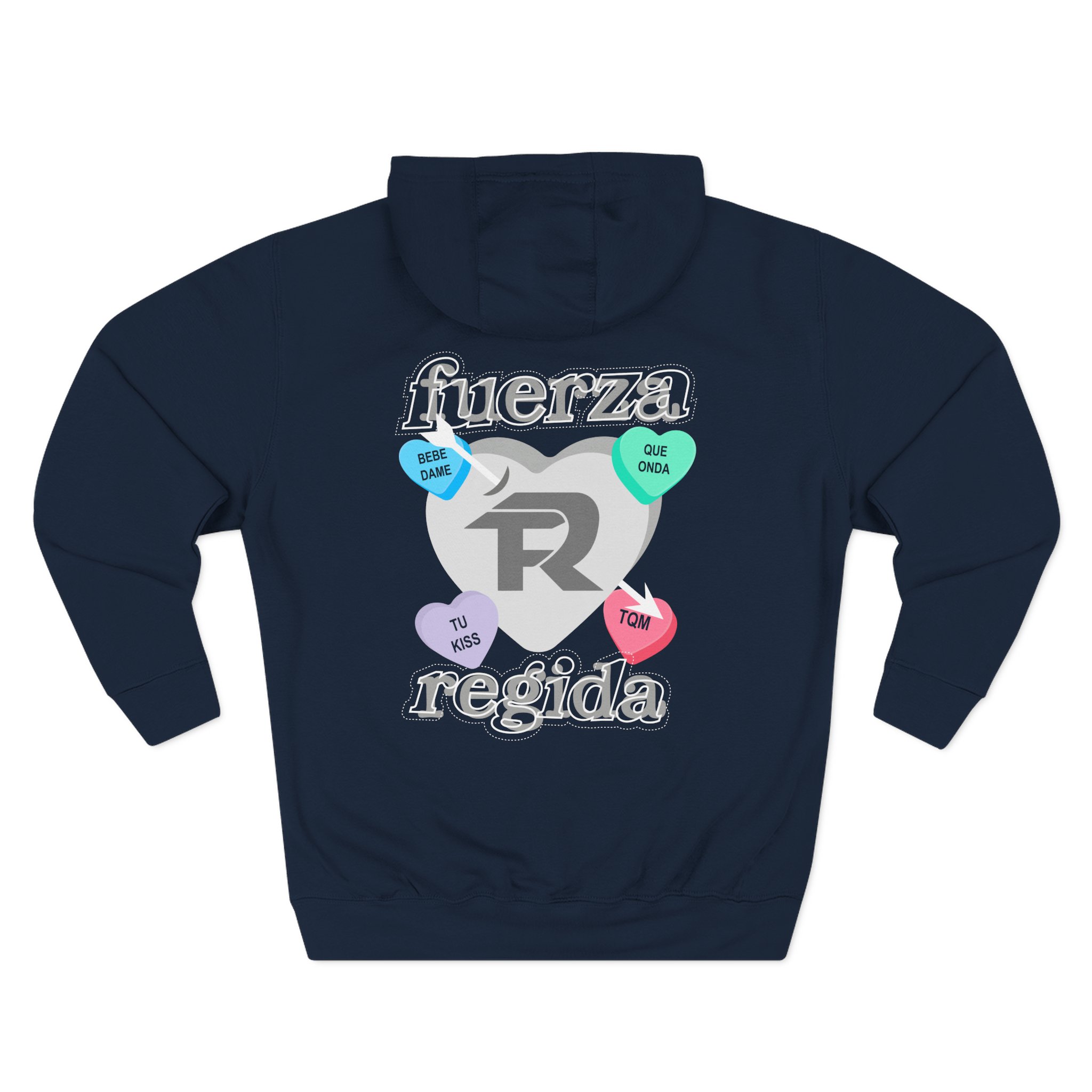 Fuerza Regida Candy Hearts Three-Panel Fleece Hoodie
