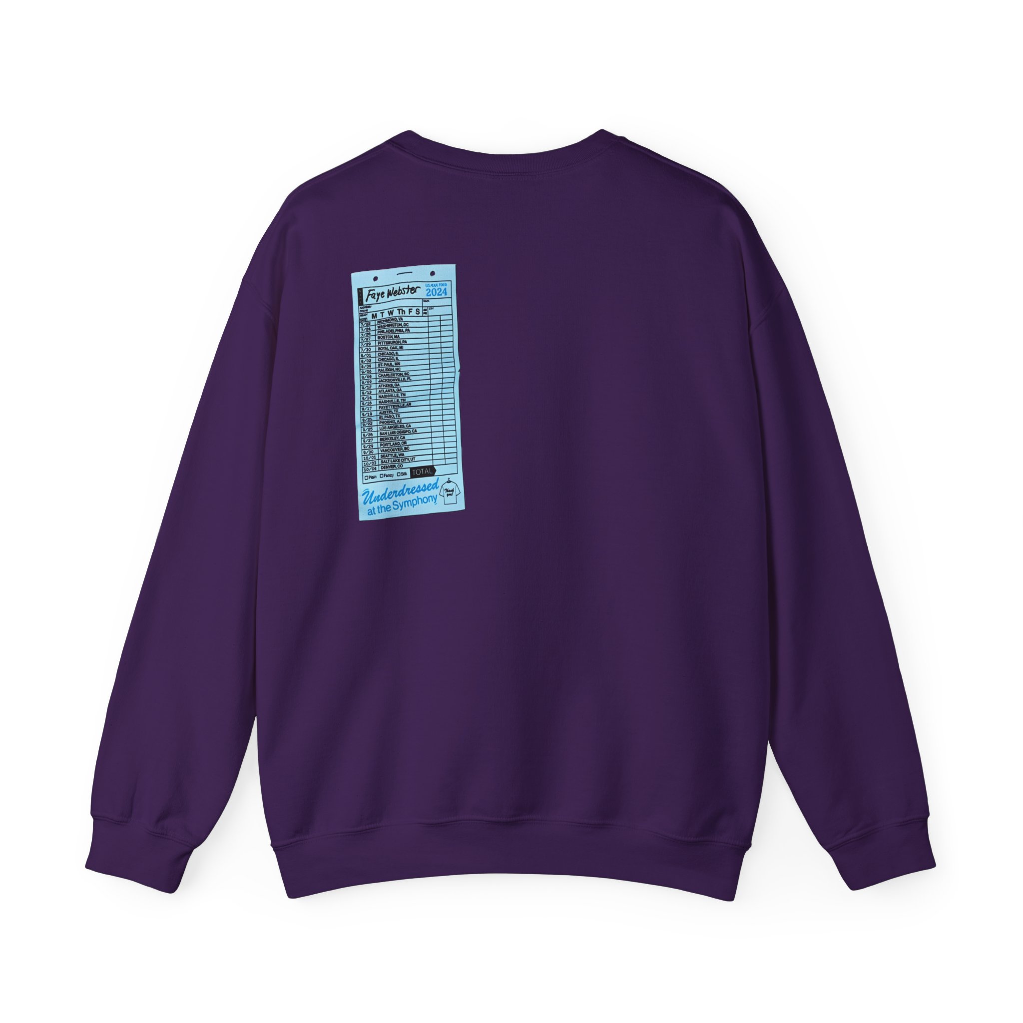 Faye Webster Underdressed at the Symphony 2024 Tour Unisex Heavy Blendâ„¢ Crewneck Sweatshirt