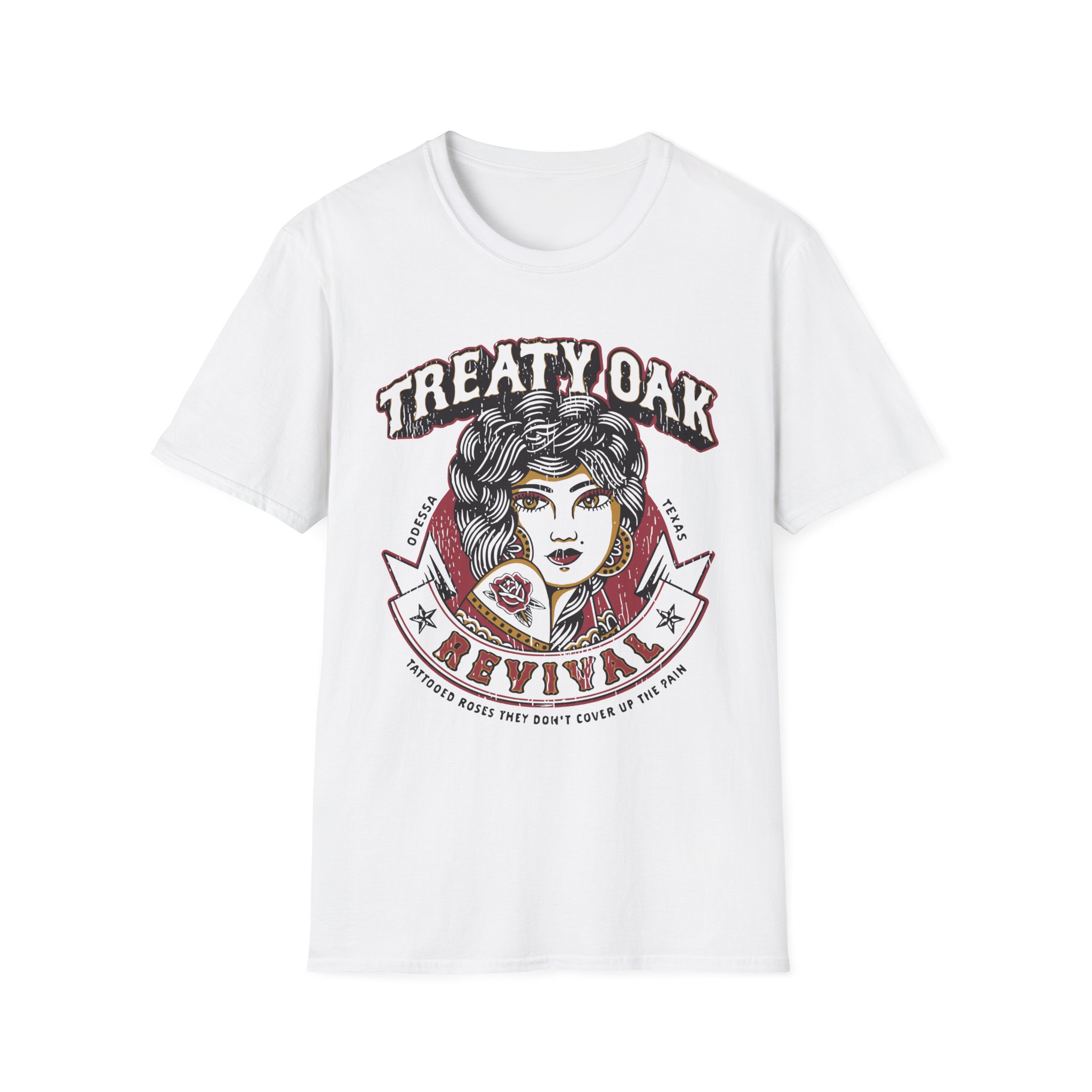 Treaty Oak Revival Rose Unisex Softstyle T-Shirt
