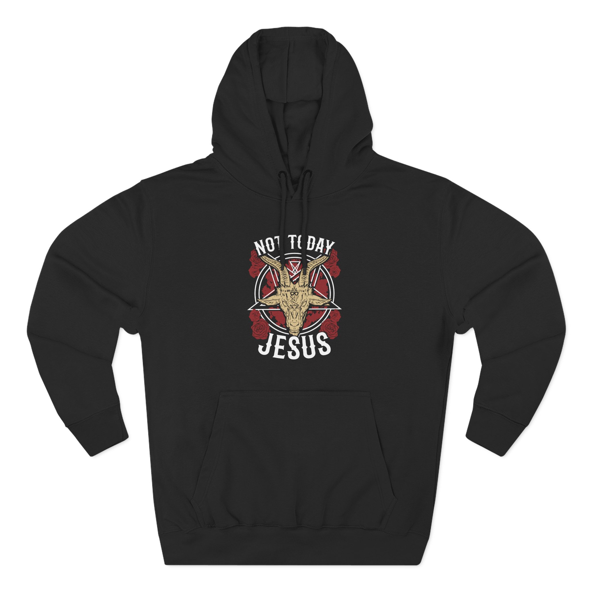Goatwhore Not Today Jesus Three-Panel Fleece Hoodie