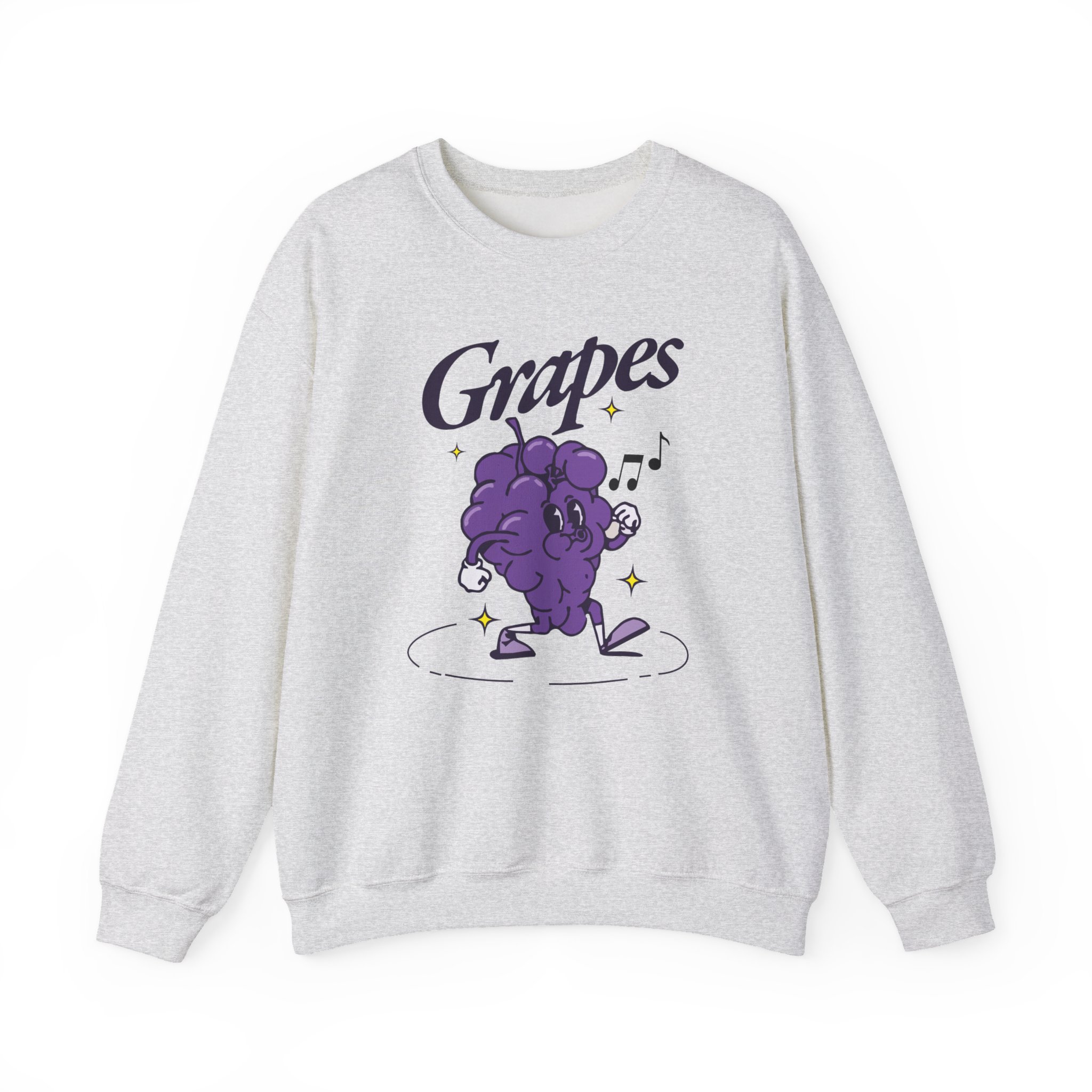 James Marriott Grapes Natural Unisex Heavy Blendâ„¢ Crewneck Sweatshirt