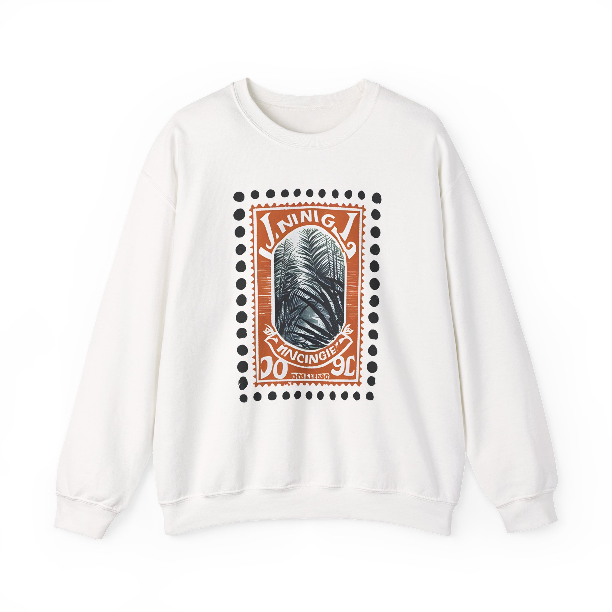 Jungle / Volcano Paradise Stamp Unisex Heavy Blendâ„¢ Crewneck Sweatshirt