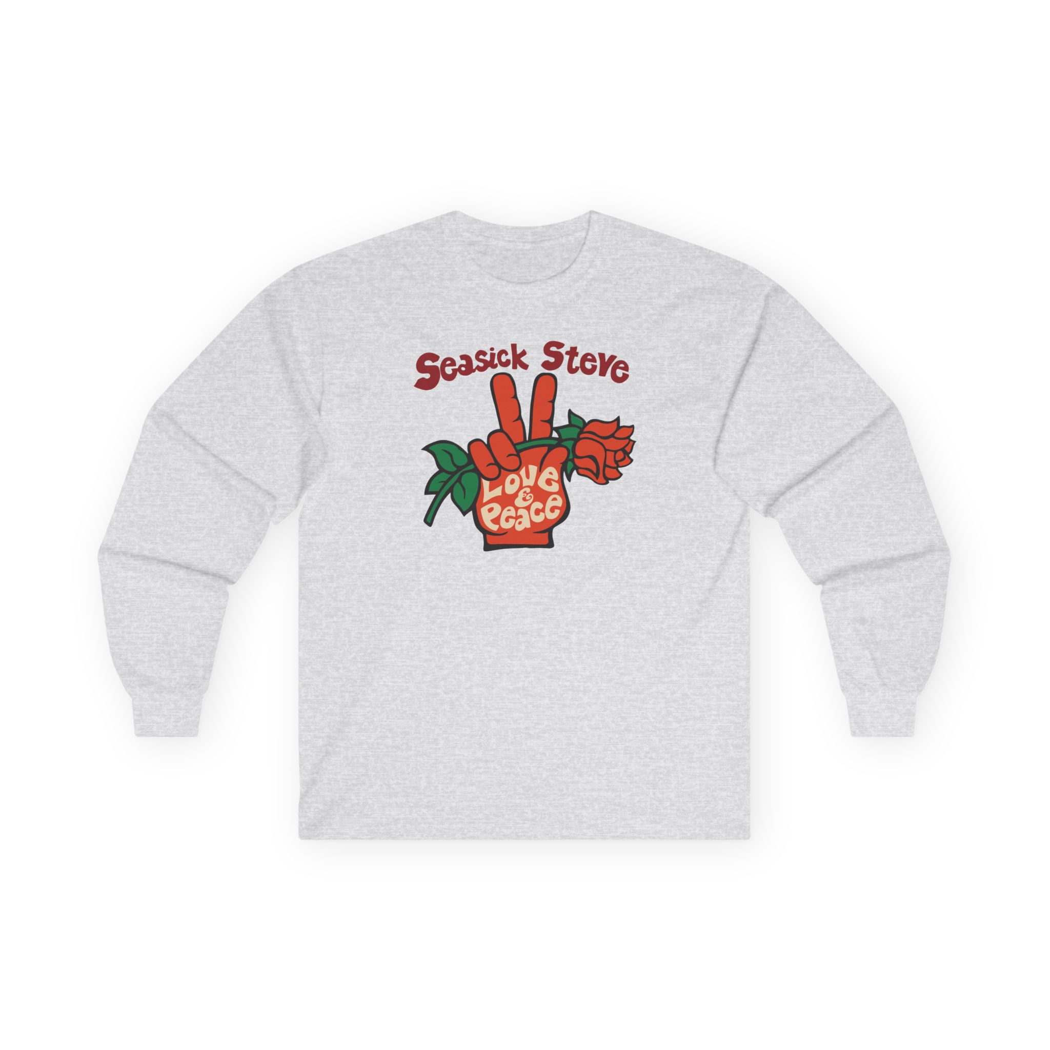 Seasick Steve Love & Peace Unisex Ultra Cotton Long Sleeve Tee