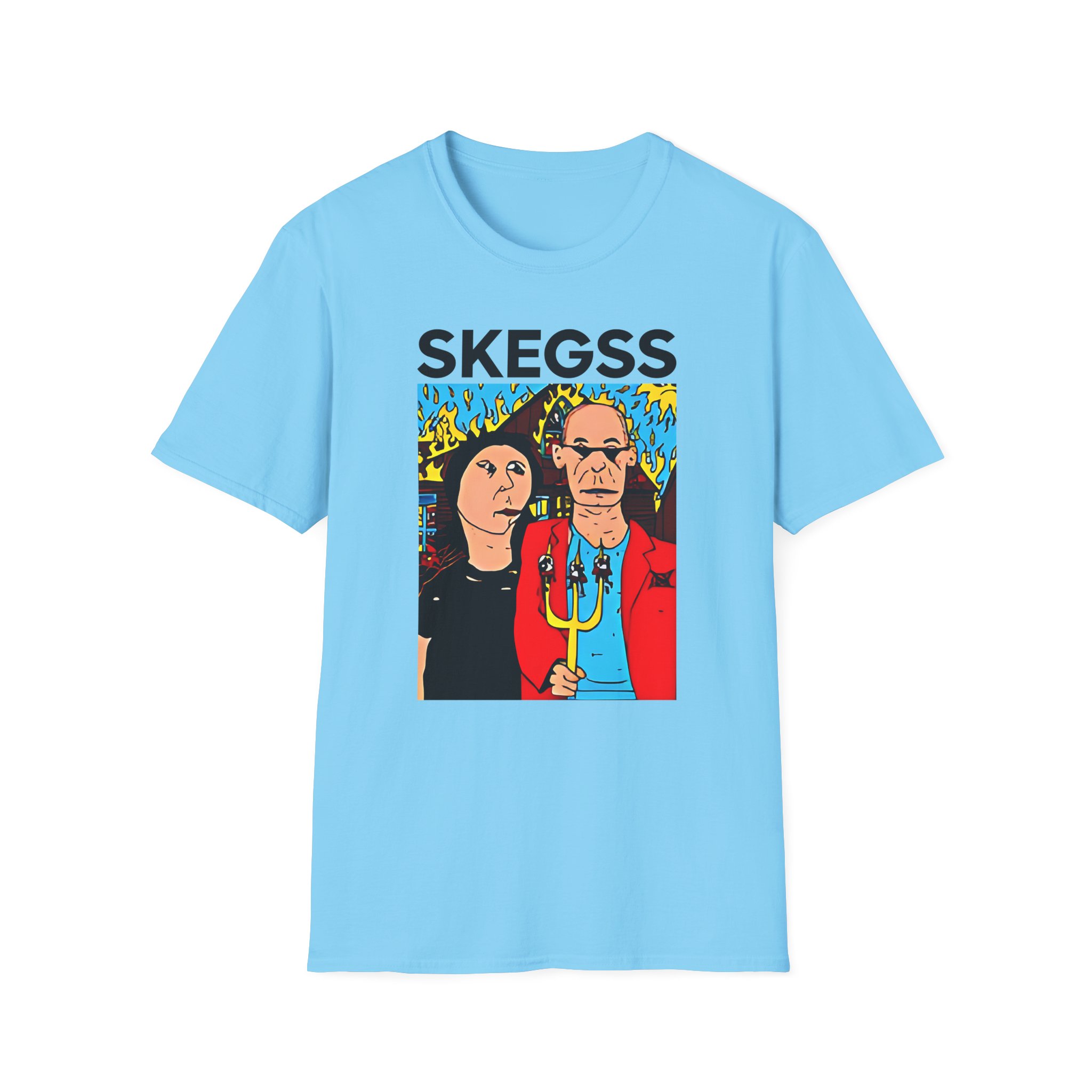 Skegss Gothic America Unisex Softstyle T-Shirt