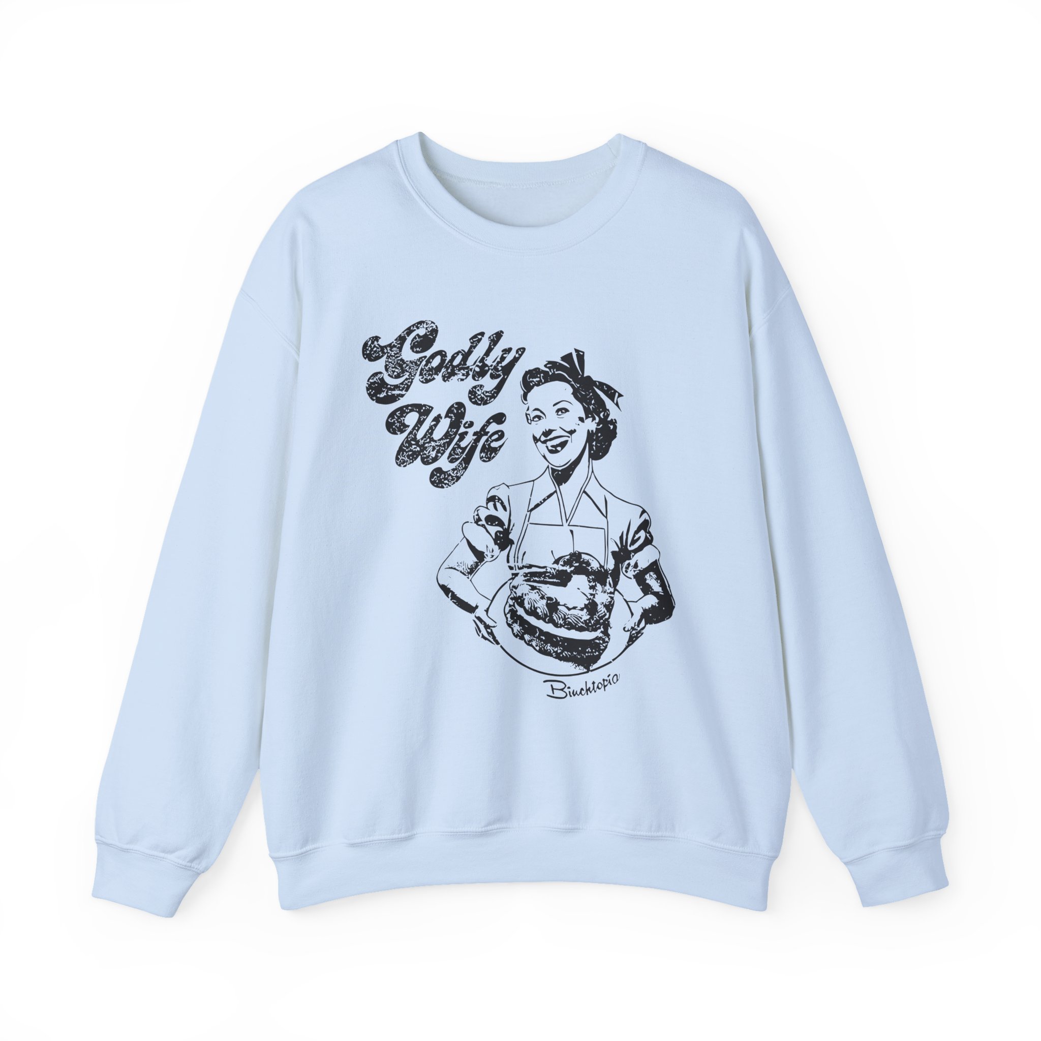 Binchtopia Godly Wife Unisex Heavy Blendâ„¢ Crewneck Sweatshirt