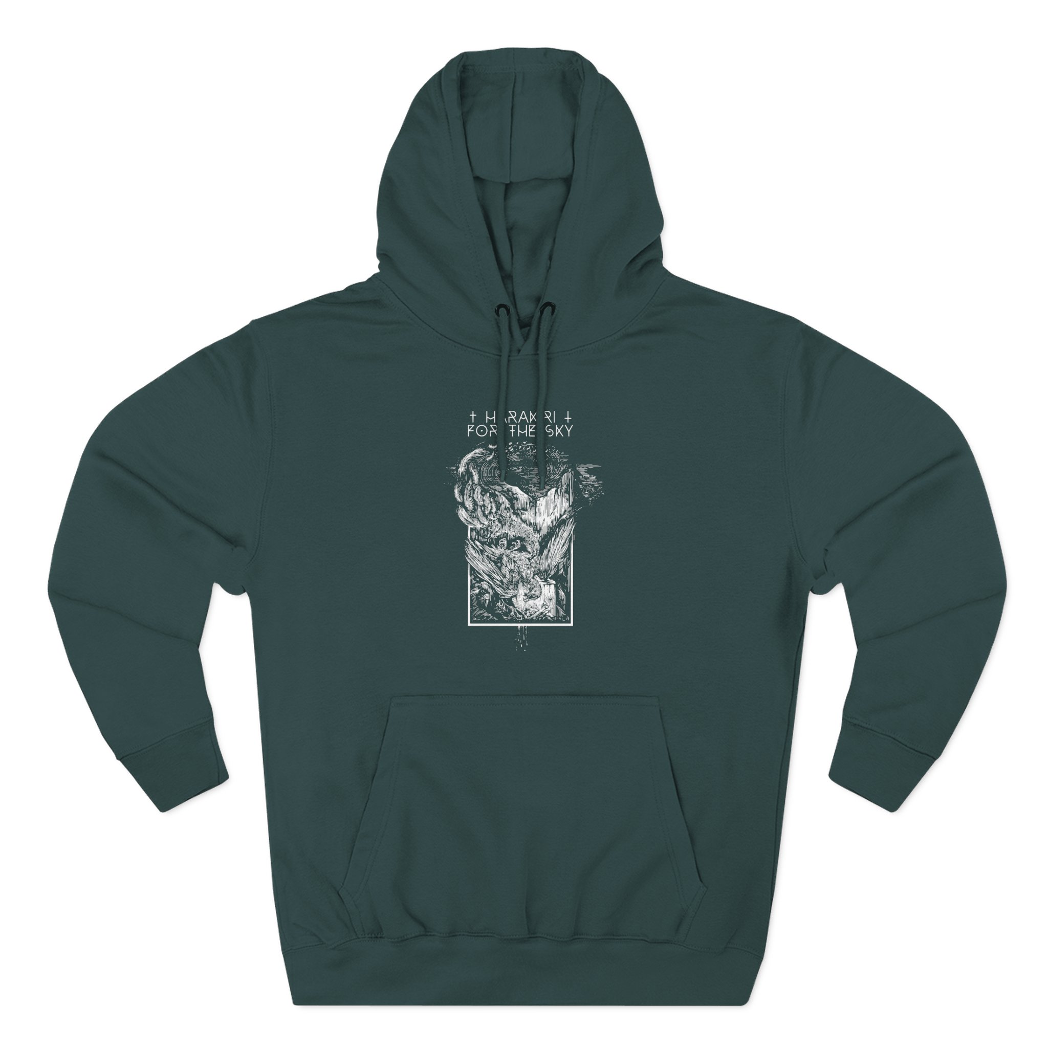 Harakiri for the Sky Dead Vulture Three-Panel Fleece Hoodie