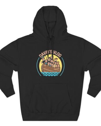 David Dobrik  David's Vlog Three-Panel Fleece Hoodie