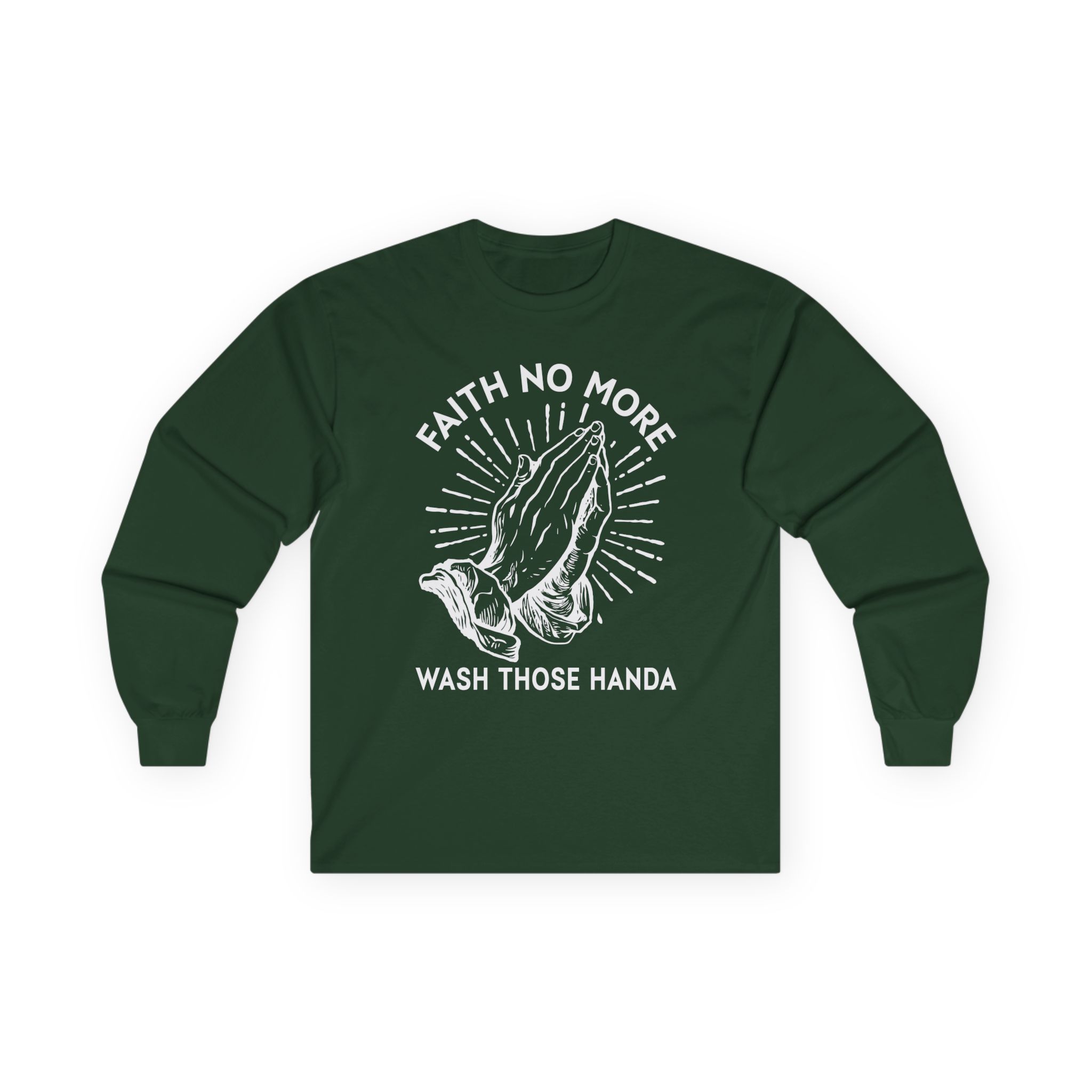 Faith No More Wash Your Hands Unisex Ultra Cotton Long Sleeve Tee