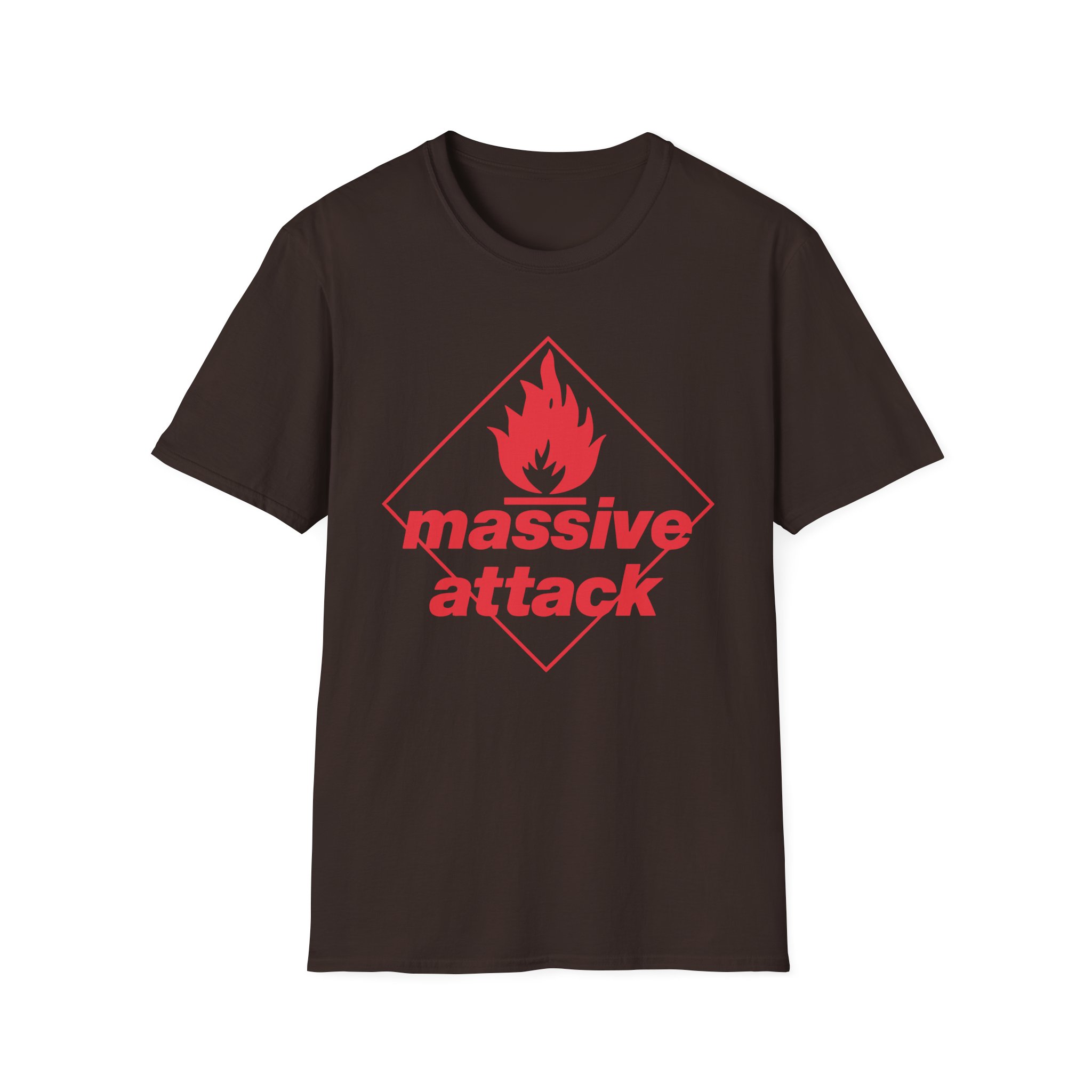 Massive Attack Blue Lines Red Logo Unisex Softstyle T-Shirt