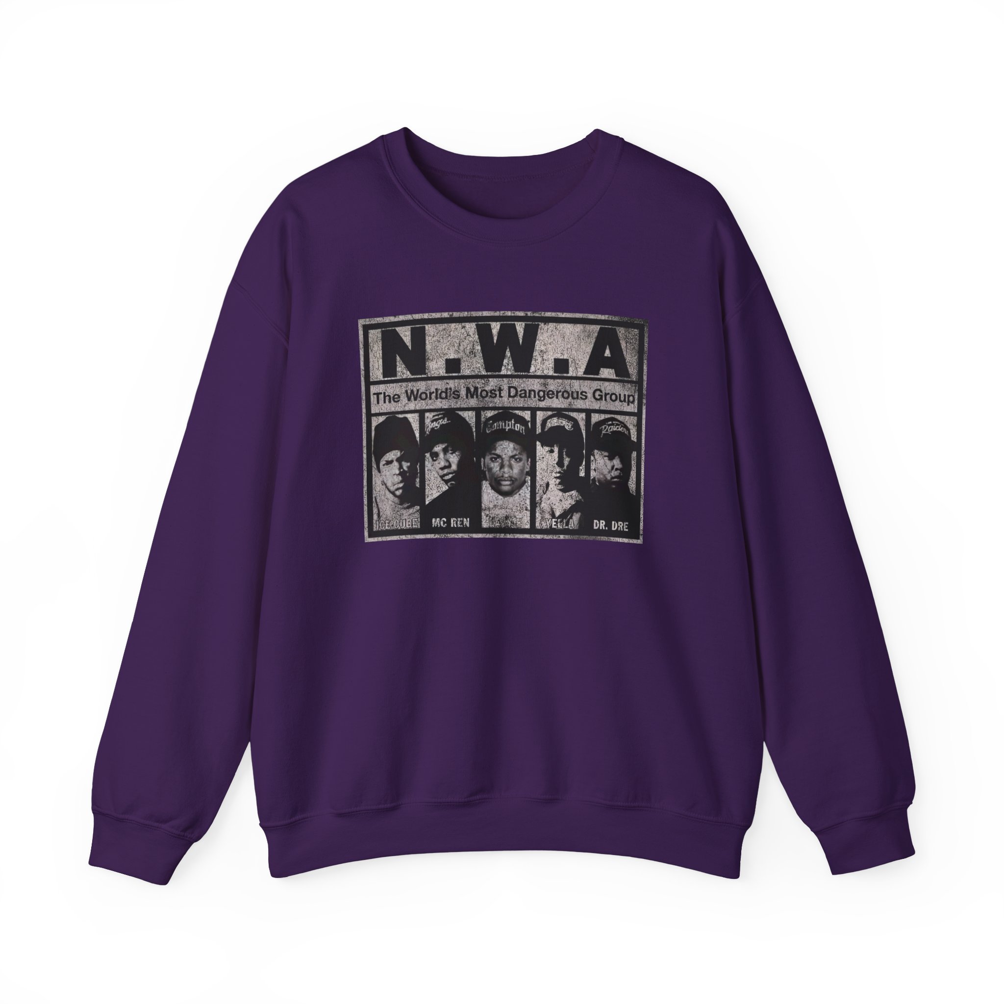 NWA The World's Most Dangerous Group Unisex Heavy Blendâ„¢ Crewneck Sweatshirt