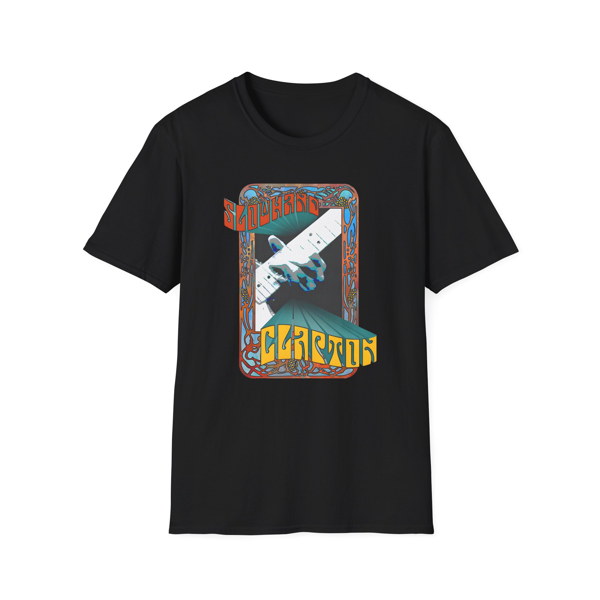 Eric Clapton Psychedelic Slowhand Unisex Softstyle T-Shirt