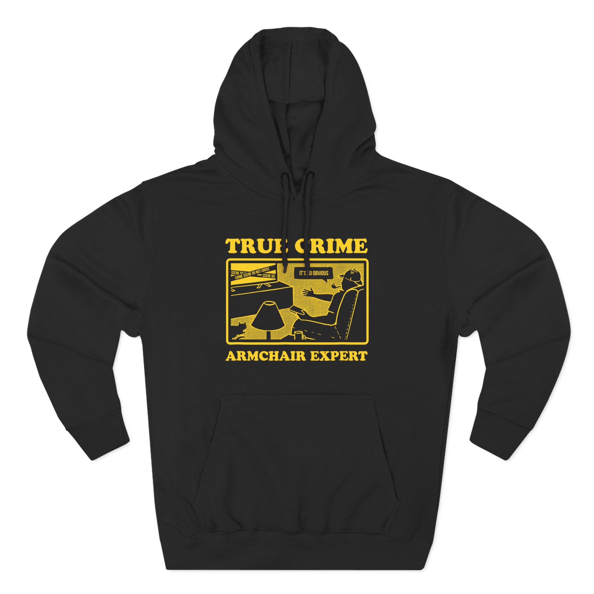 Armchair Expert True Crime Armchair Expert Three-Panel Fleece Hoodie