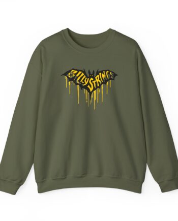 Billy Strings Austin Bat Tee (Attak / Casper Herselman) Unisex Heavy Blend™ Crewneck Sweatshirt