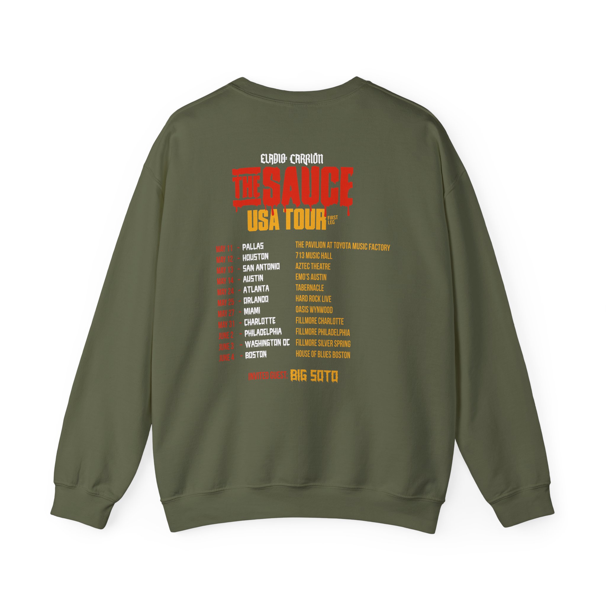 Sauce Boyz Usa Tour Unisex Heavy Blendâ„¢ Crewneck Sweatshirt