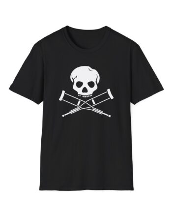 Jackass Skull and Crutches Unisex Softstyle T-Shirt