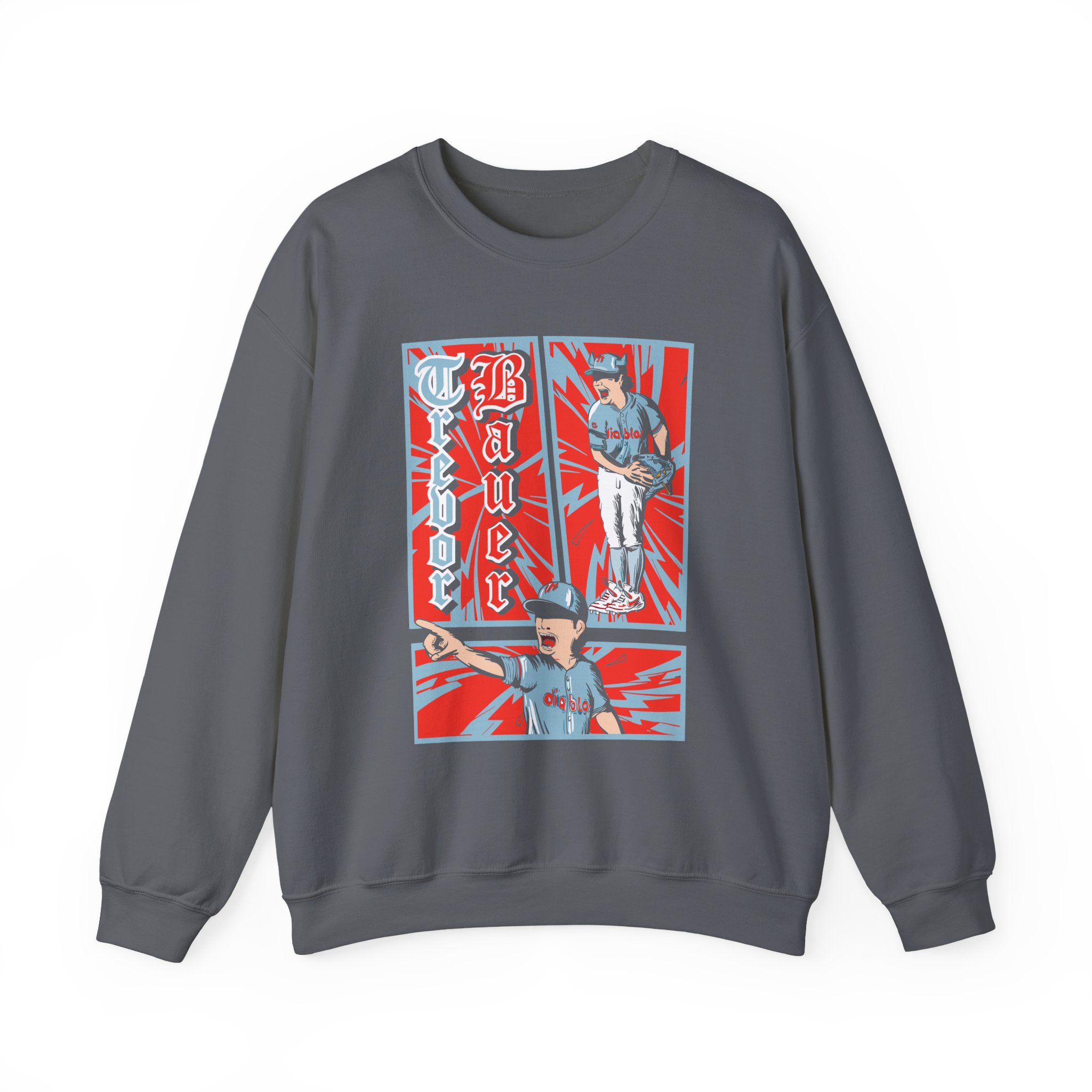 Trevor Bauer Diablo's Comic Strip Unisex Heavy Blendâ„¢ Crewneck Sweatshirt