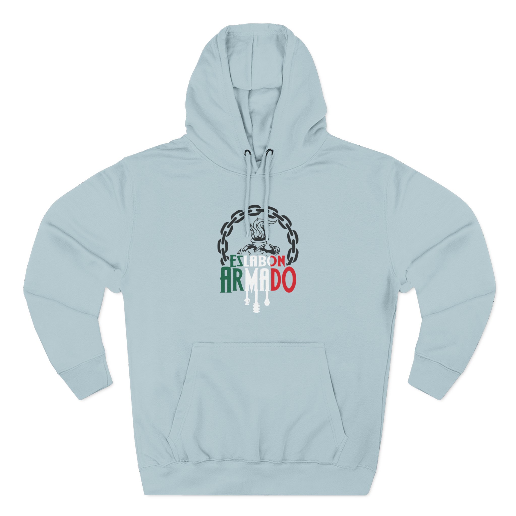 Eslabon Armado asà Lo Quiso Dios Three-Panel Fleece Hoodie