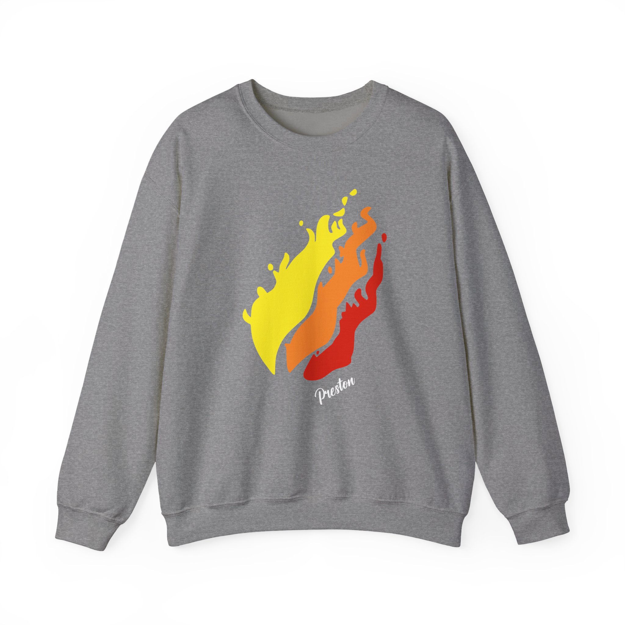 Preston Flame Unisex Heavy Blendâ„¢ Crewneck Sweatshirt