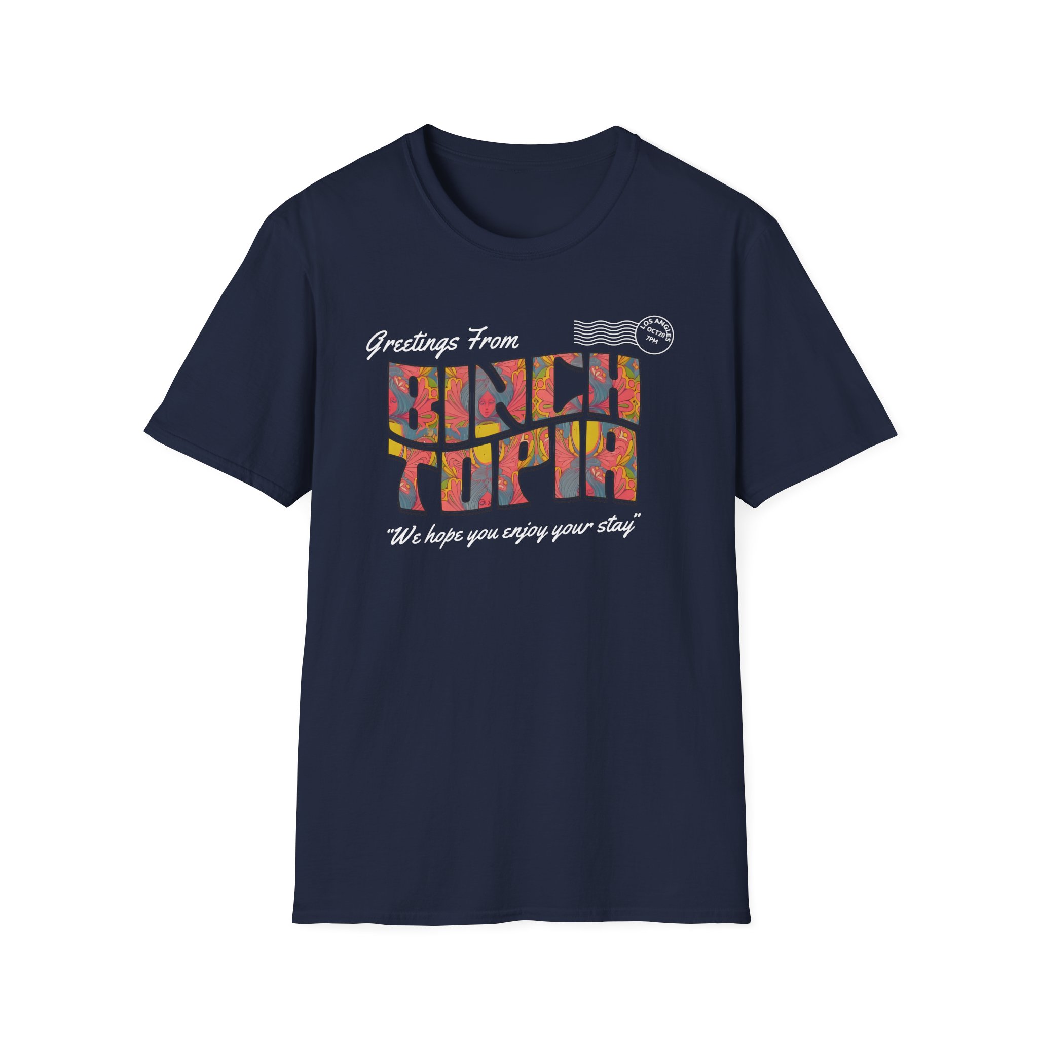 Binchtopia Postcard Unisex Softstyle T-Shirt