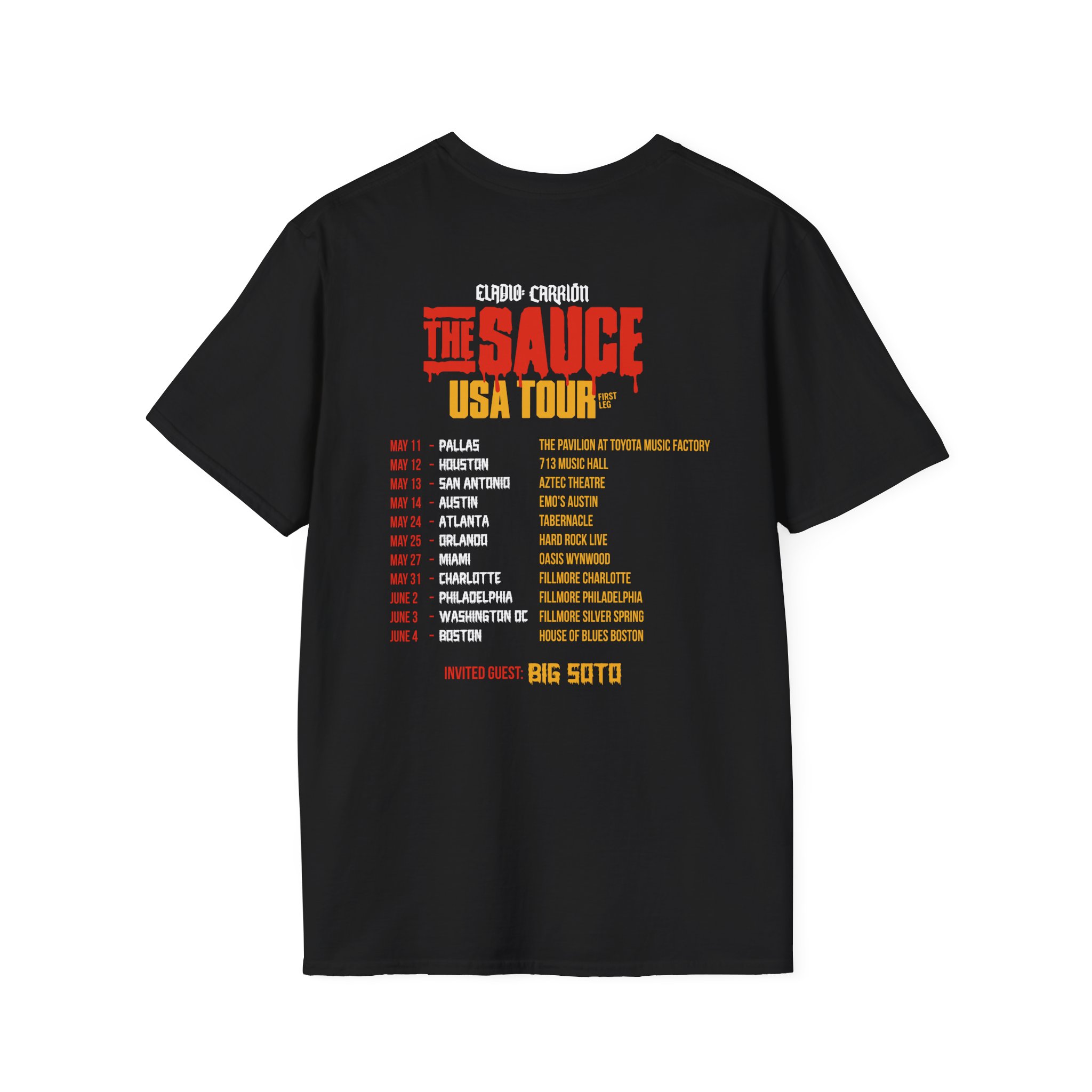 Sauce Boyz Usa Tour Unisex Softstyle T-Shirt