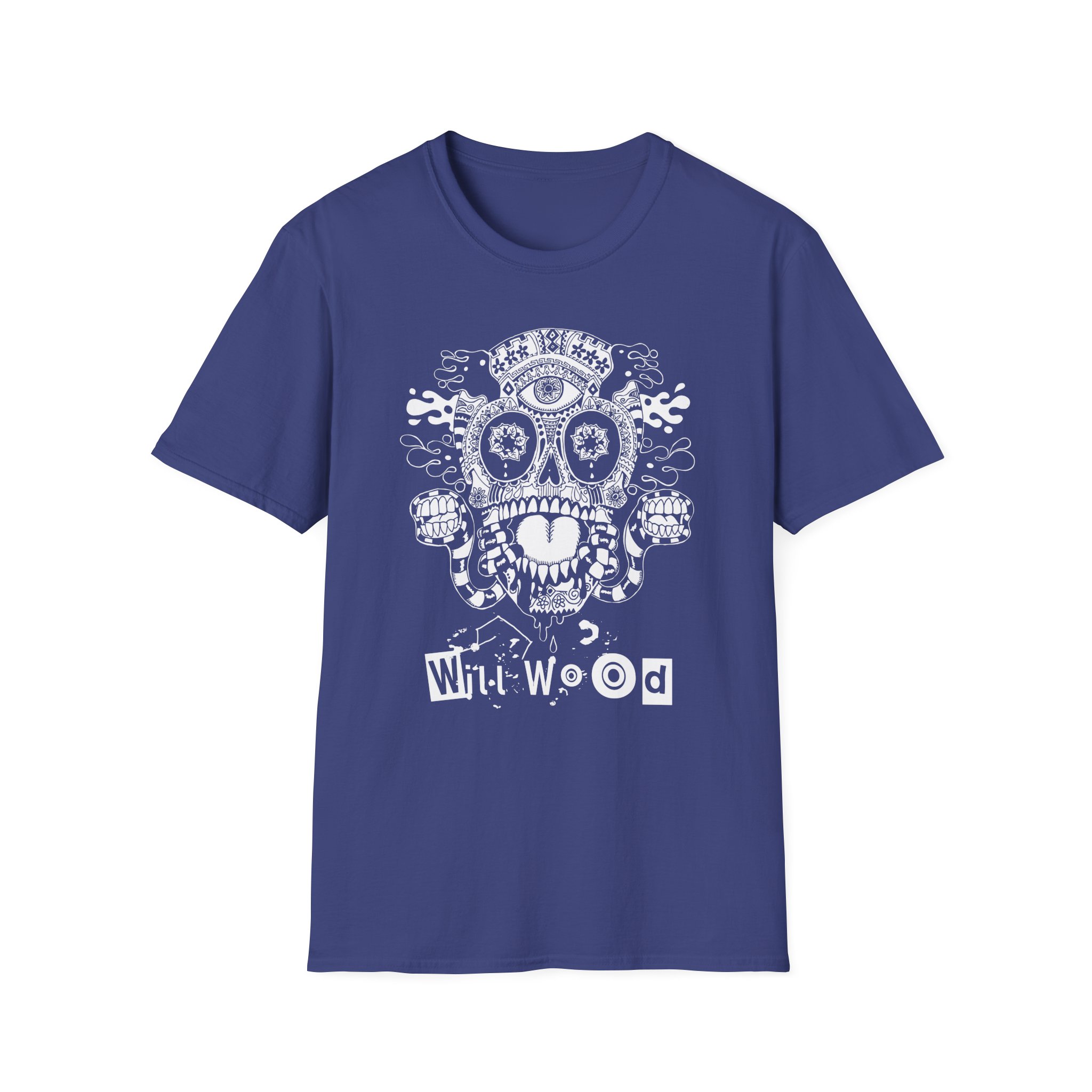 Will Wood Host Skull Unisex Softstyle T-Shirt