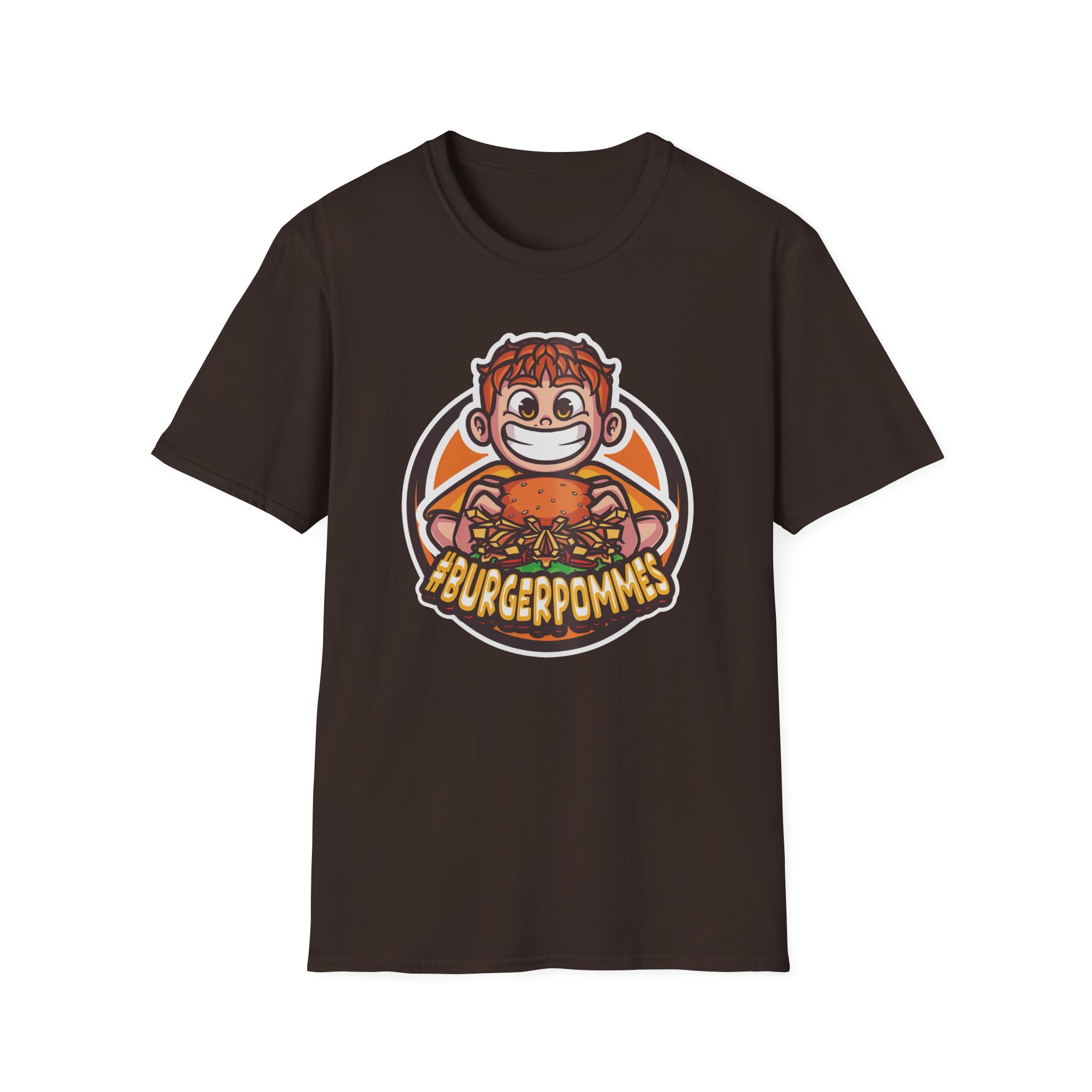 Burger Pommes Unisex Softstyle T-Shirt