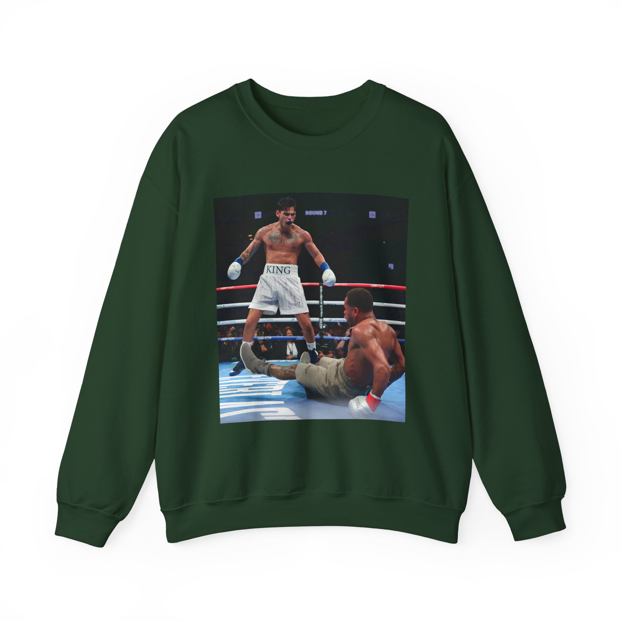 Ryan Garcia Knocks Down Devin Haney Unisex Heavy Blendâ„¢ Crewneck Sweatshirt