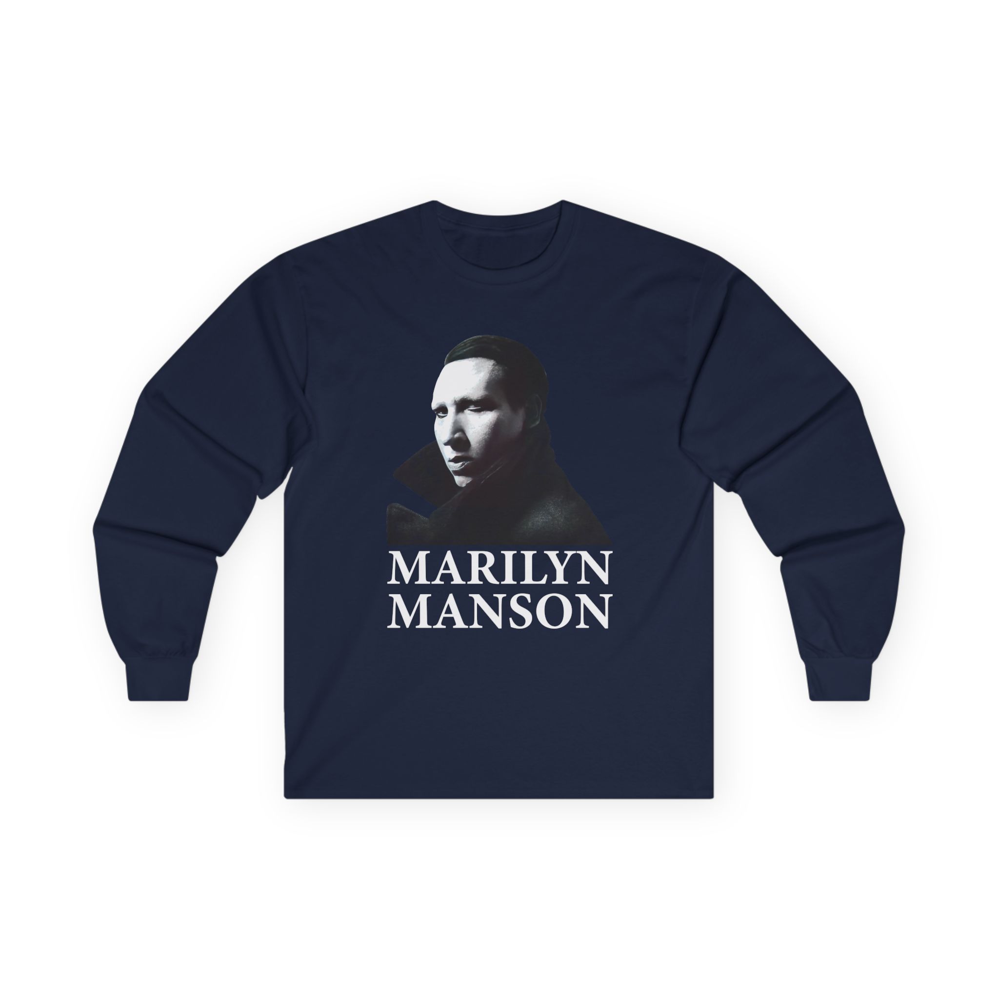 Marilyn Manson Face Unisex Ultra Cotton Long Sleeve Tee