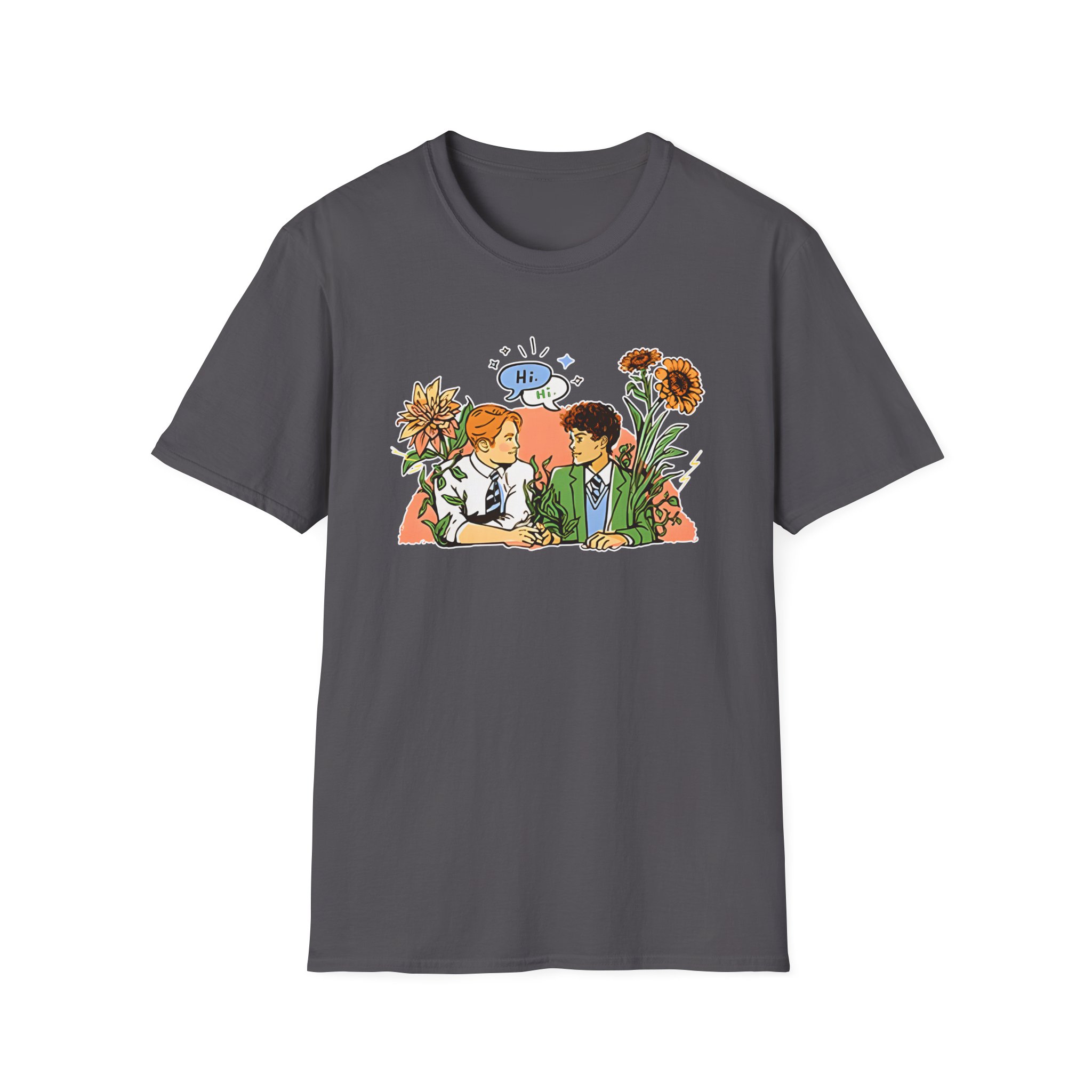 Heartstopper Nick & Charlie Unisex Softstyle T-Shirt