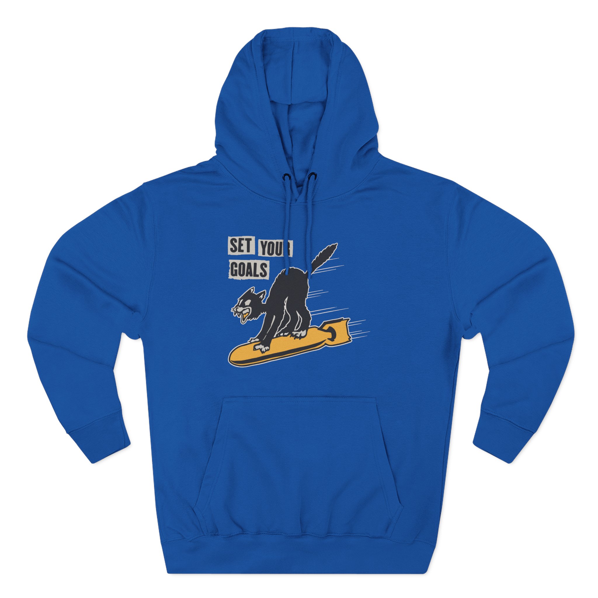 Set Your Goals Bomber Three-Panel Fleece Hoodie