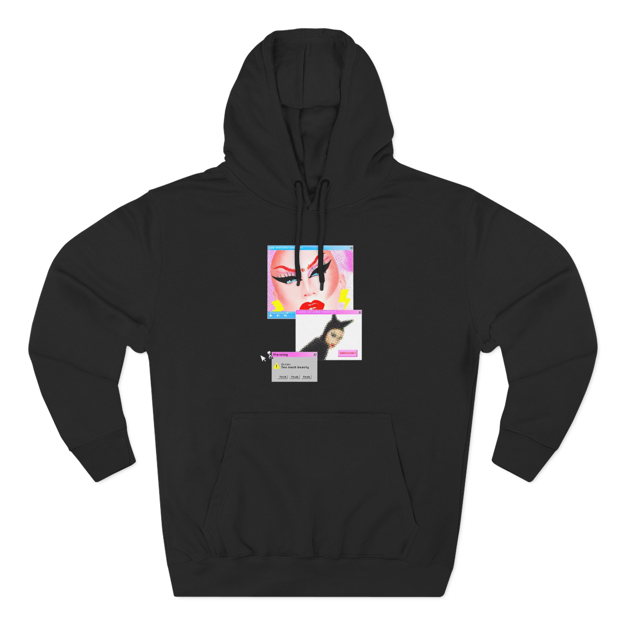 Anetra Three-Panel Fleece Hoodie