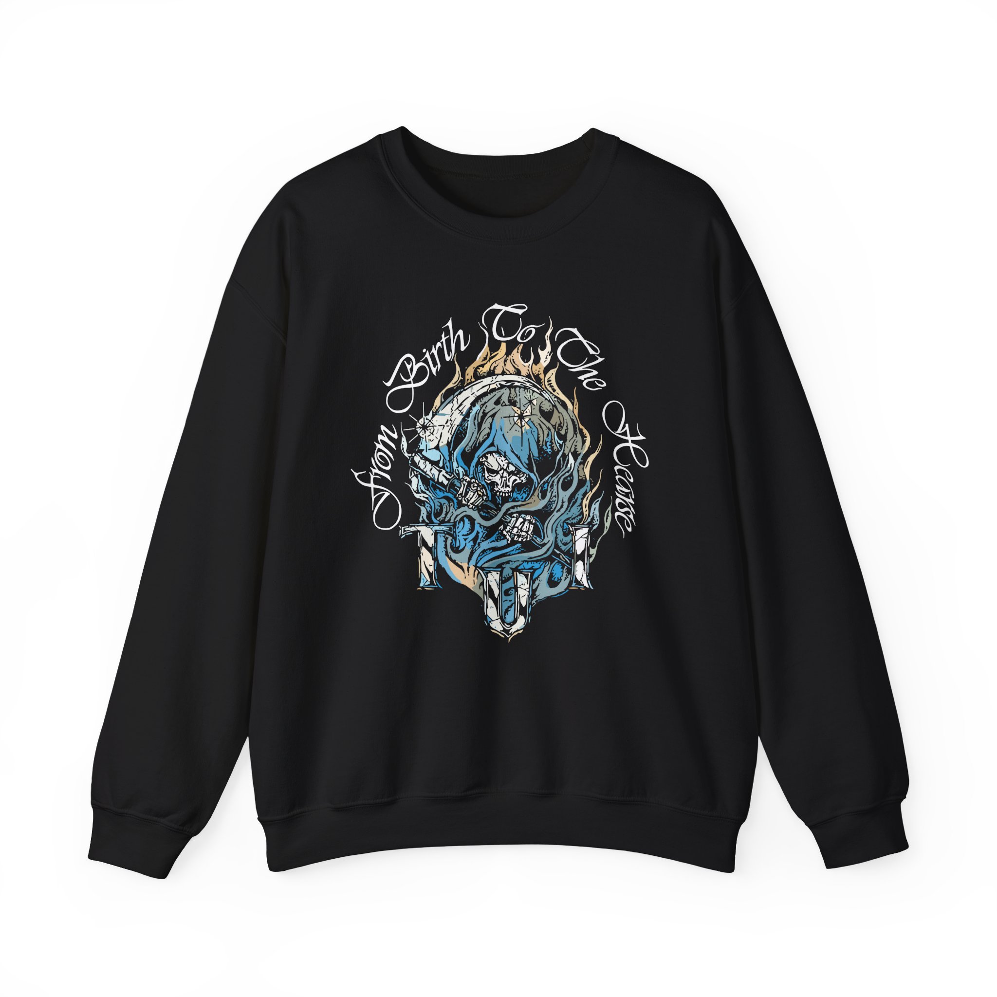 Trapped Under Ice Birth to Hearse Unisex Heavy Blend Crewneck Sweatshir