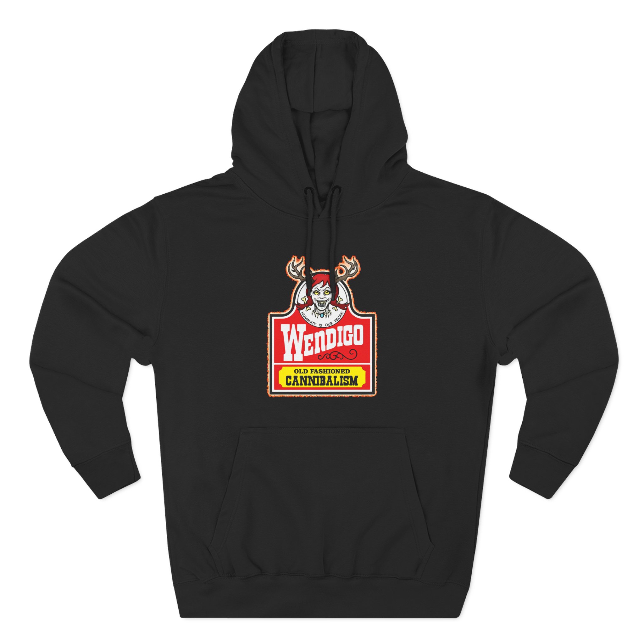 Wendigo Old Fashioned Cannibalism Three-Panel Fleece Hoodie