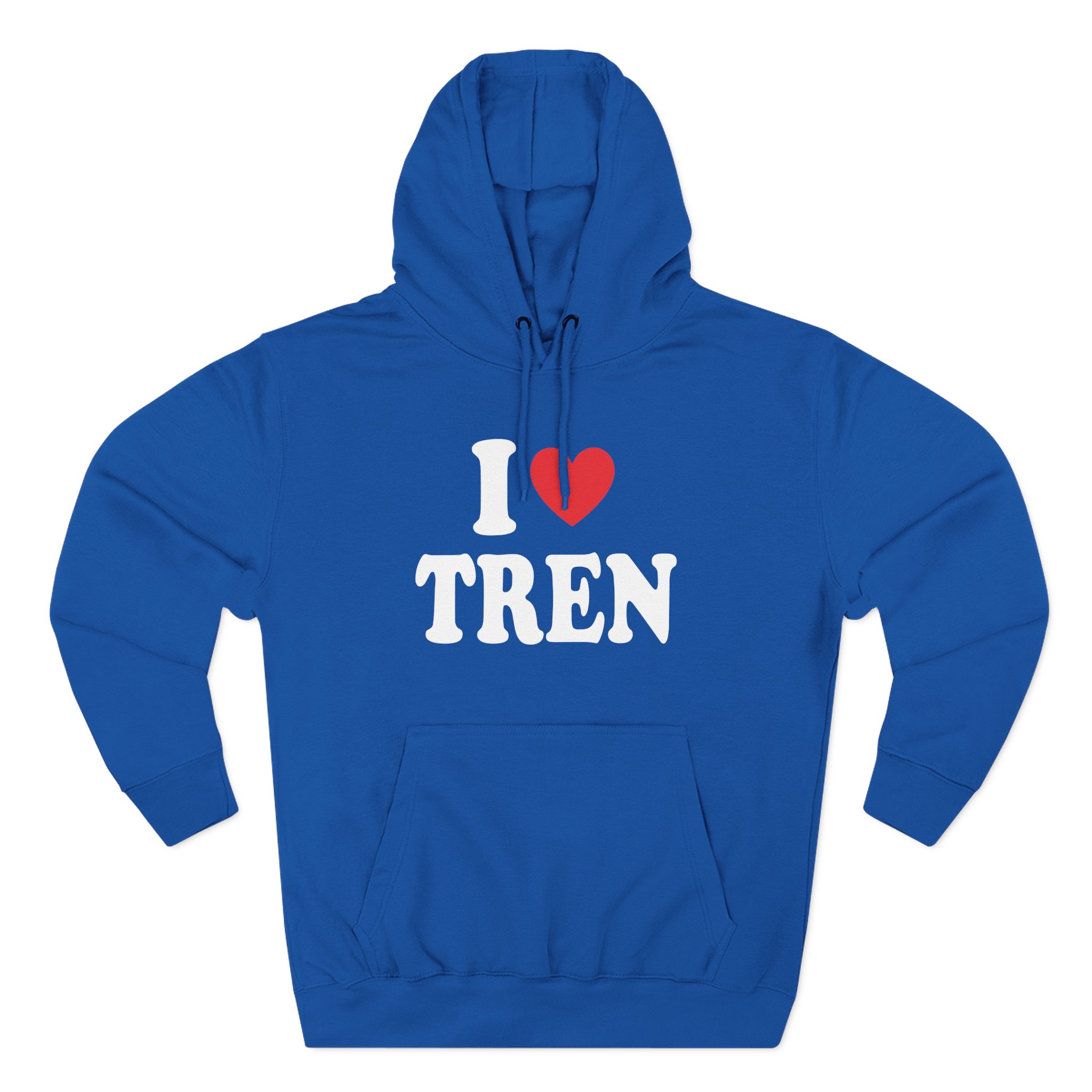 I Love Tren Twins Three-Panel Fleece Hoodie
