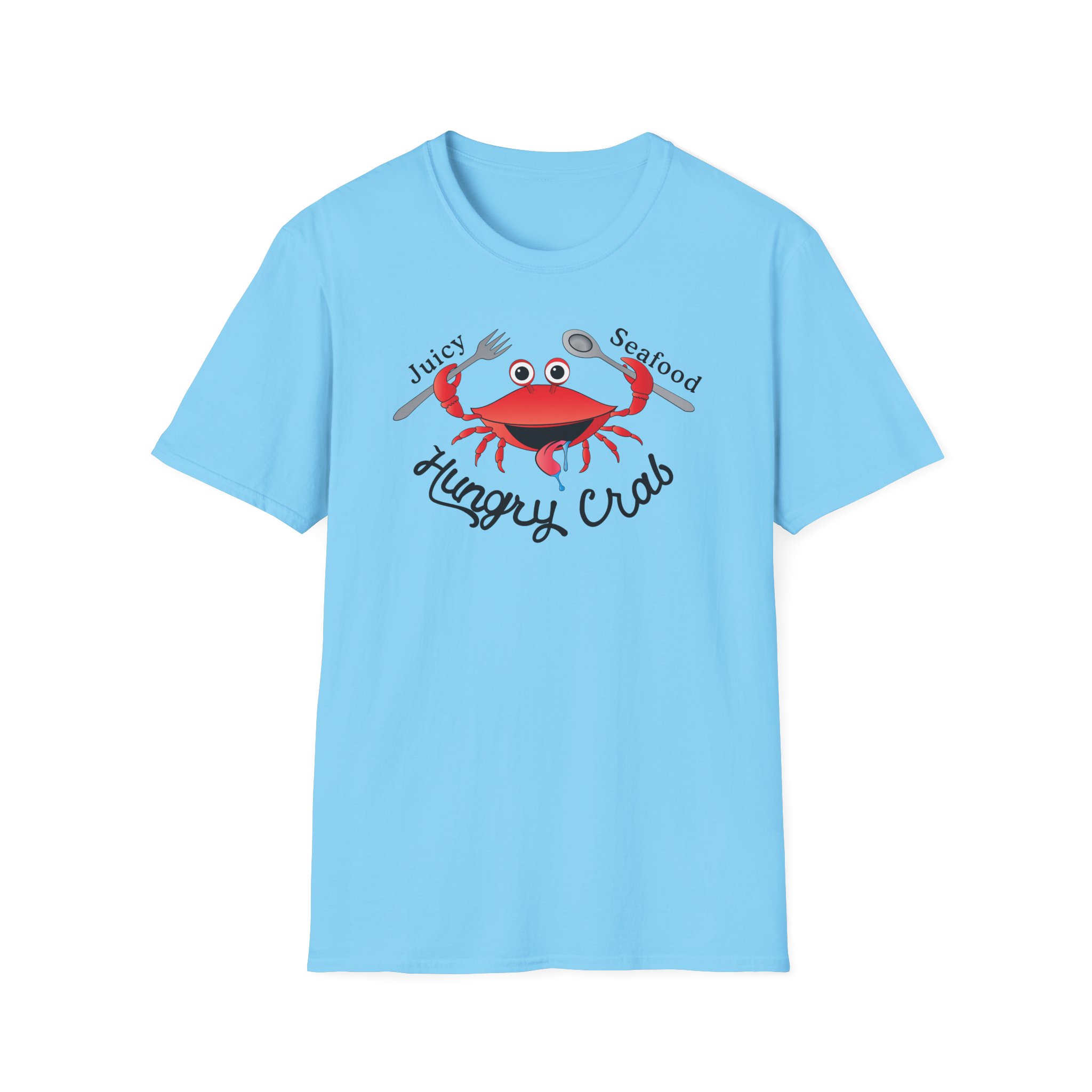 Hungry Box Hungry Crab Juicy Seafood Unisex Softstyle T-Shirt