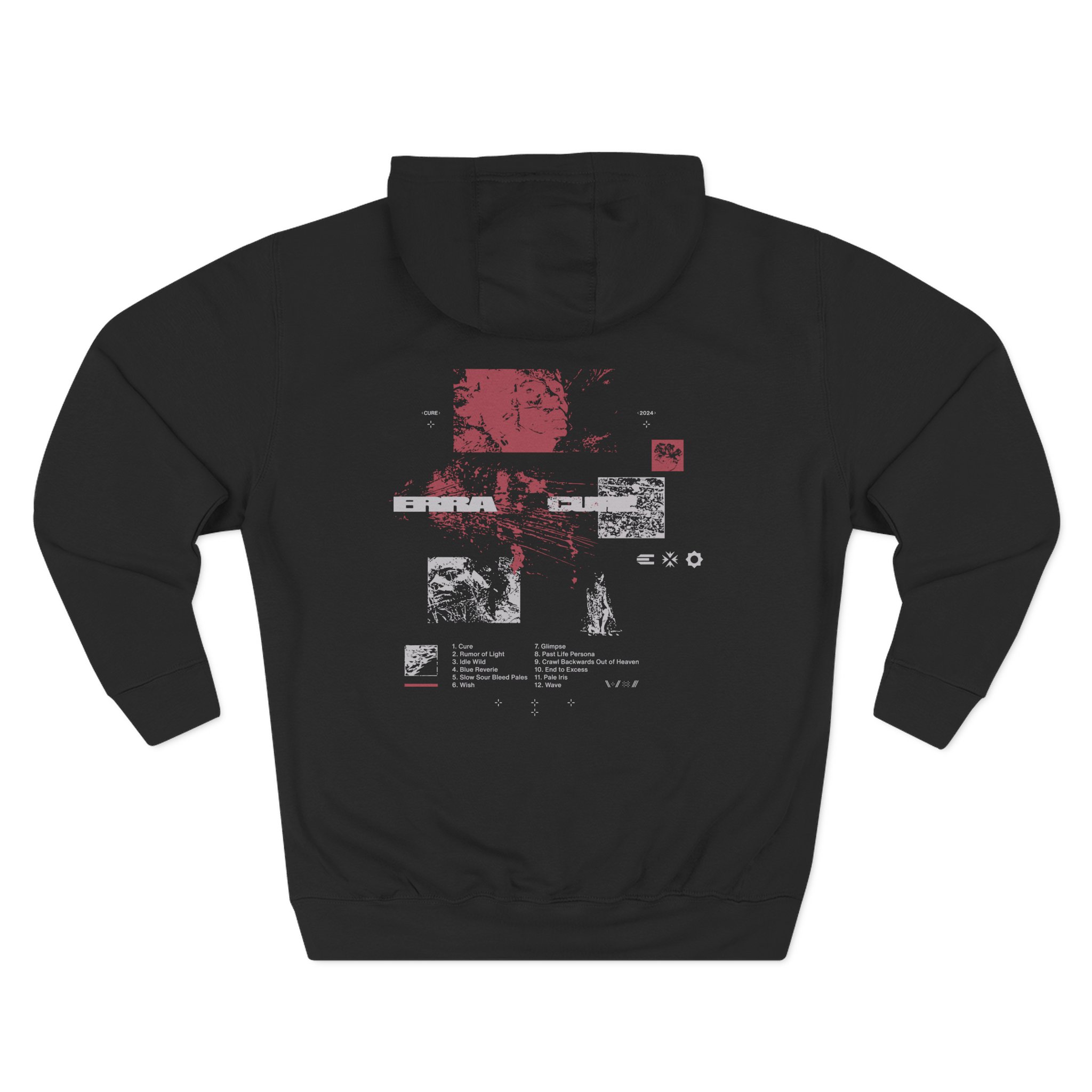 Erra Tracklist Three-Panel Fleece Hoodie